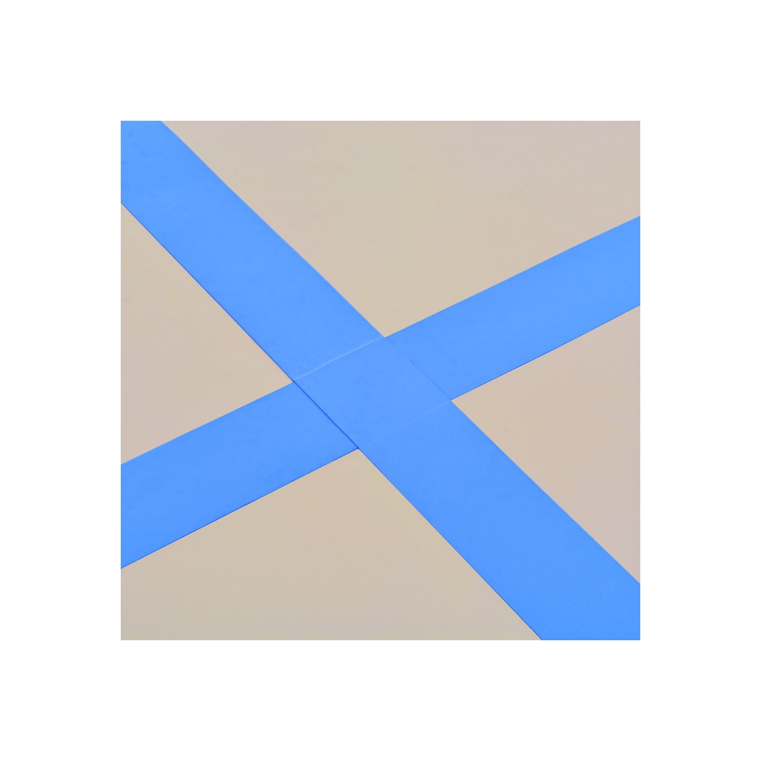 vidaXL Inflatable Gymnastics Mat with Pump 315"x39.4"x3.9" PVC Blue