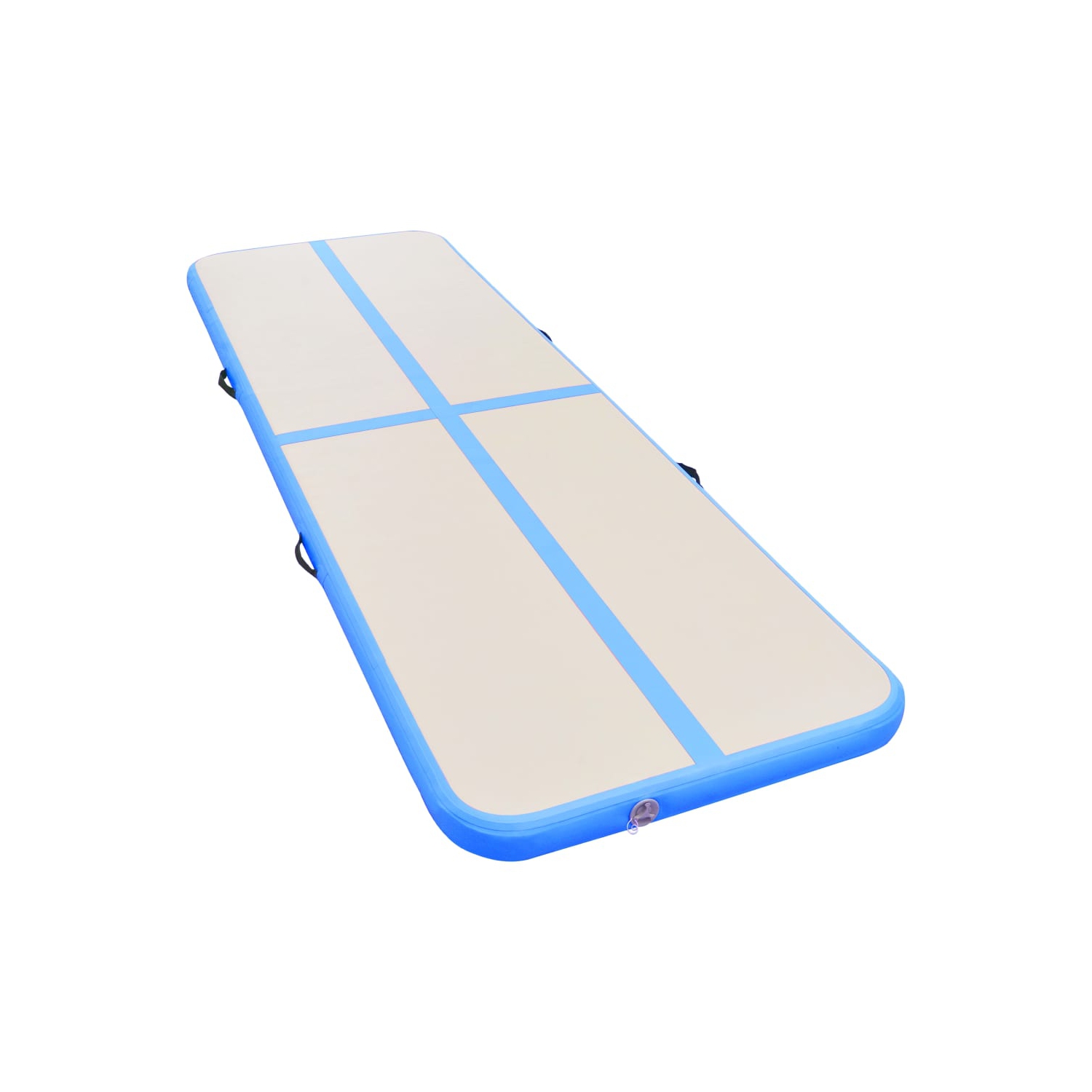 vidaXL Inflatable Gymnastics Mat with Pump 315"x39.4"x3.9" PVC Blue