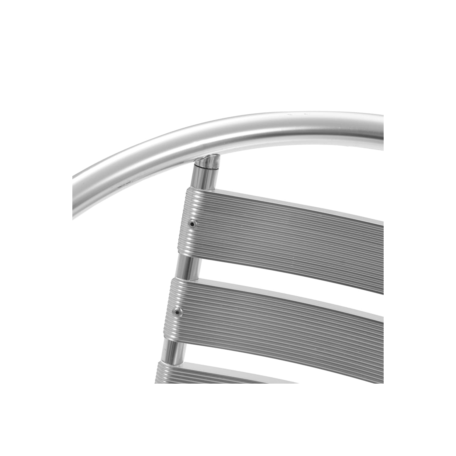 vidaXL 5 Piece Patio Dining Set Aluminum Silver