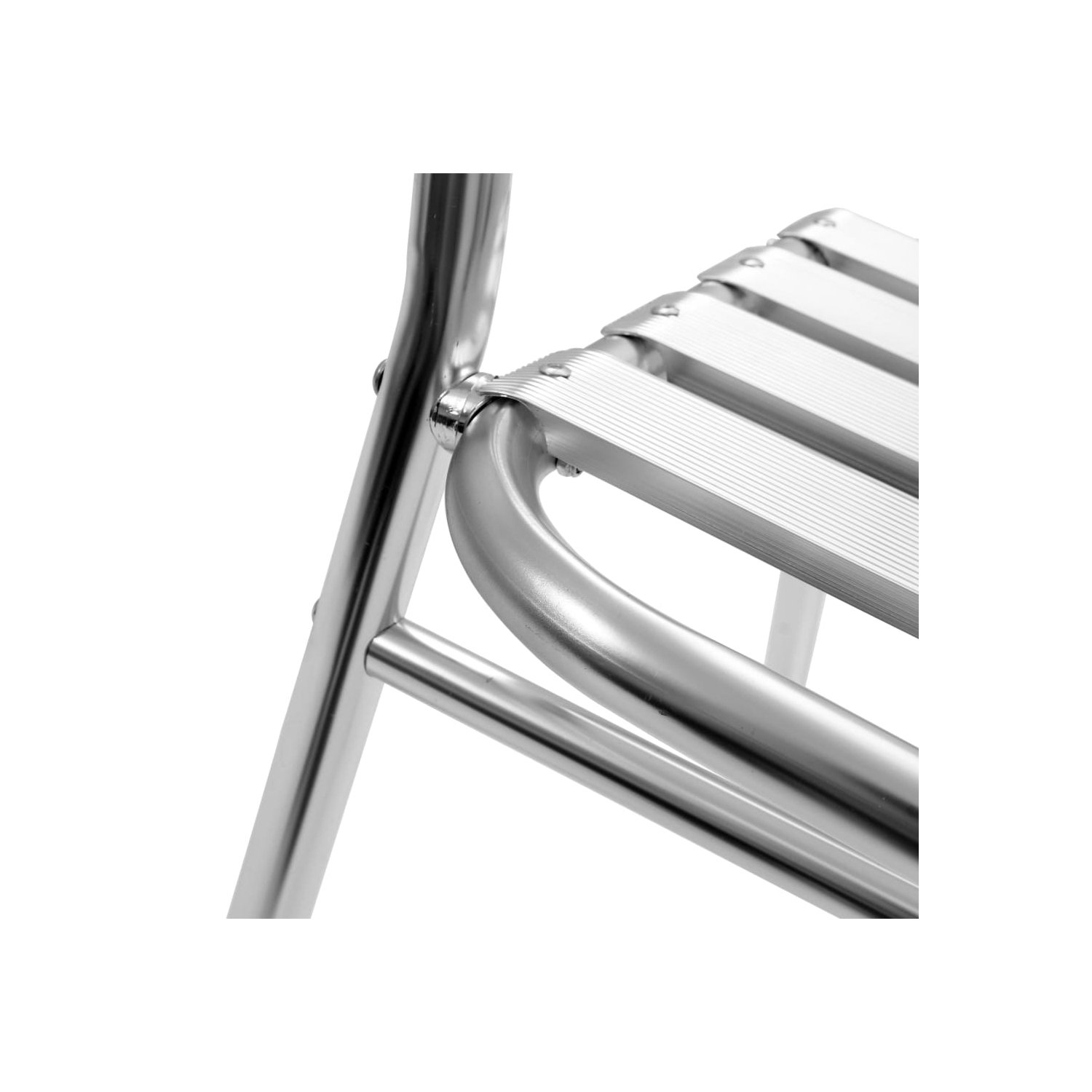 vidaXL 5 Piece Patio Dining Set Aluminum Silver