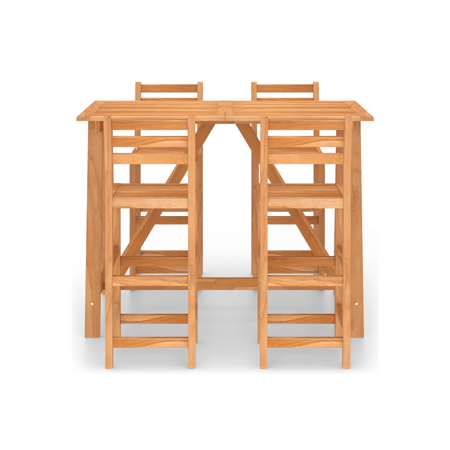 vidaXL 5 Piece Patio Bar Set Solid Acacia Wood