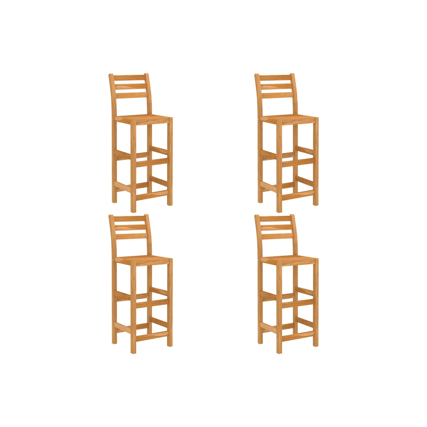 vidaXL 5 Piece Patio Bar Set Solid Acacia Wood