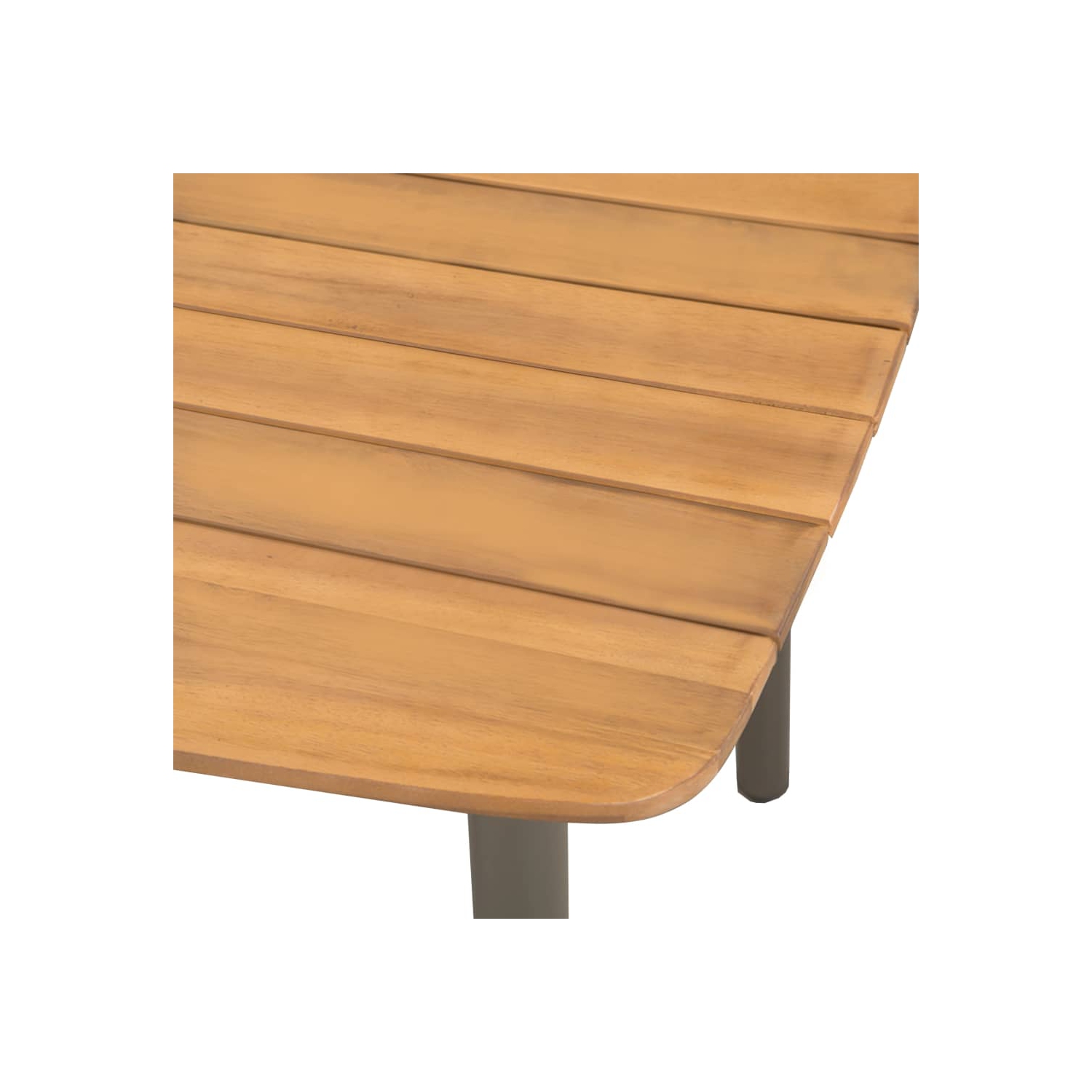 vidaXL 7 Piece Patio Dining Set Solid Acacia Wood and Steel