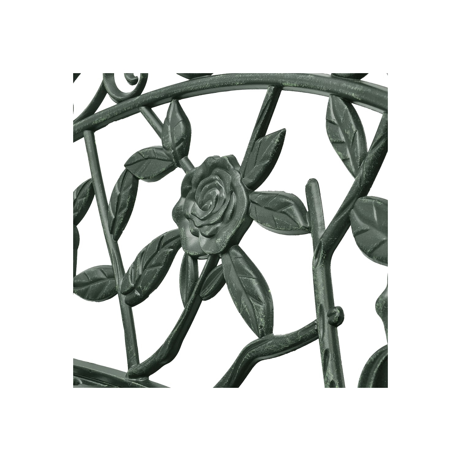 vidaXL Patio Bench 39.4” Cast Aluminium Green