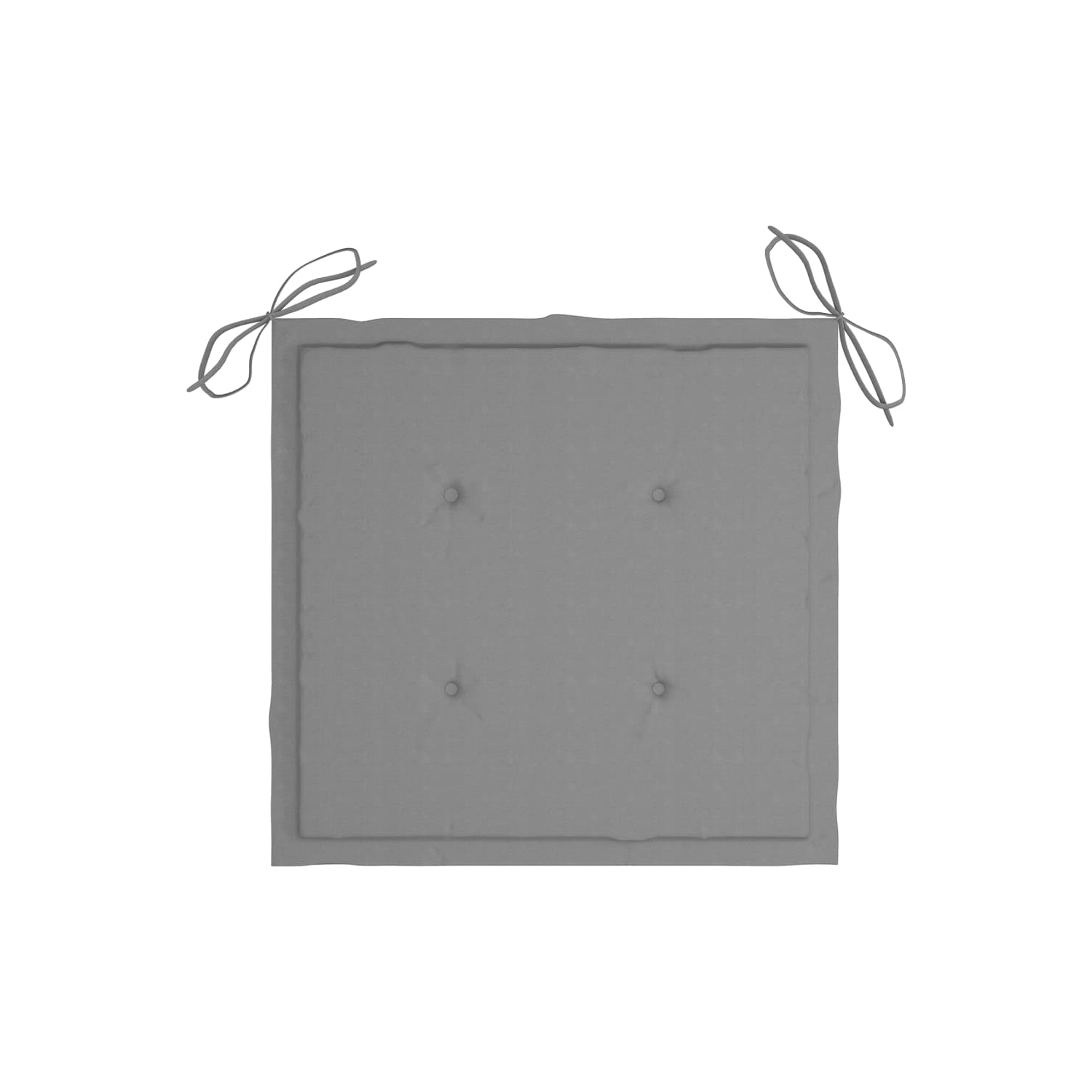 vidaXL Stackable Patio Chairs with Cushions 4 pcs Solid Teak Wood