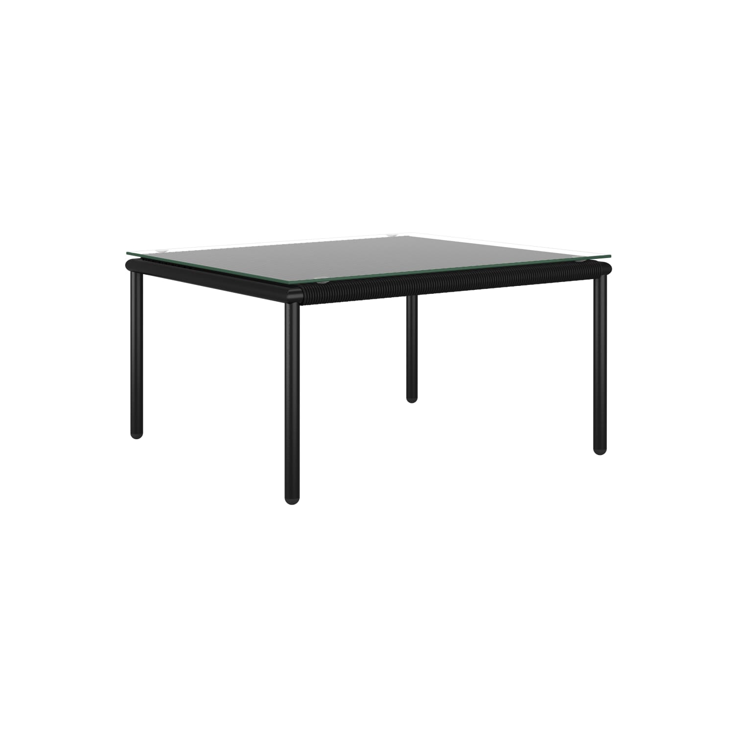 vidaXL 6 Piece Patio Lounge Set with Cushions Black PVC