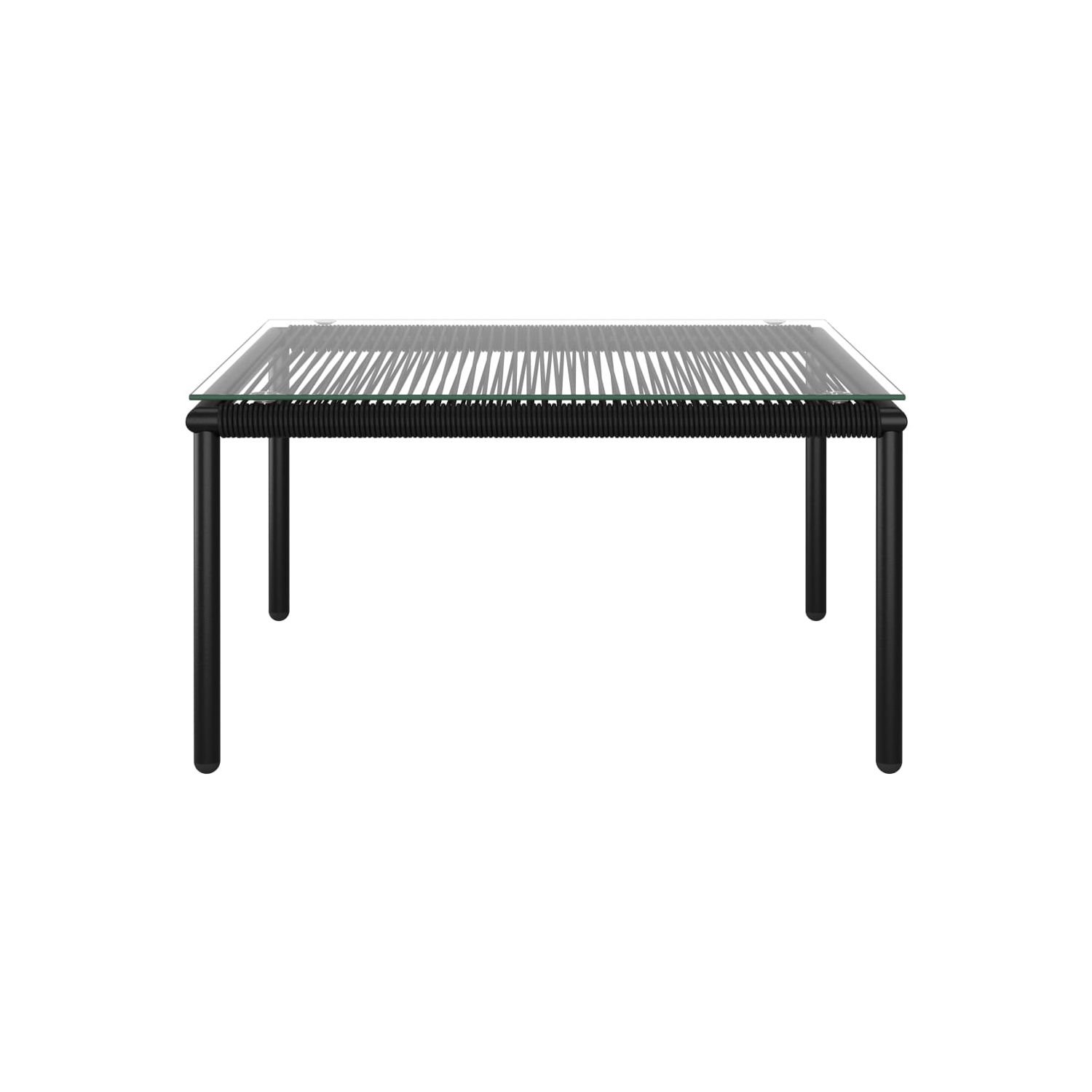 vidaXL 6 Piece Patio Lounge Set with Cushions Black PVC