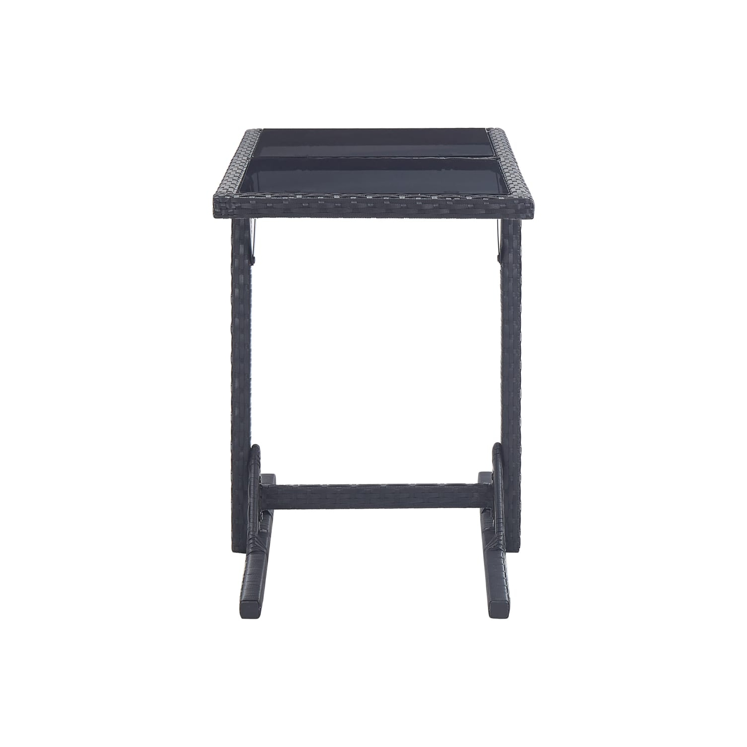 vidaXL 3 Piece Patio Dining Set Black