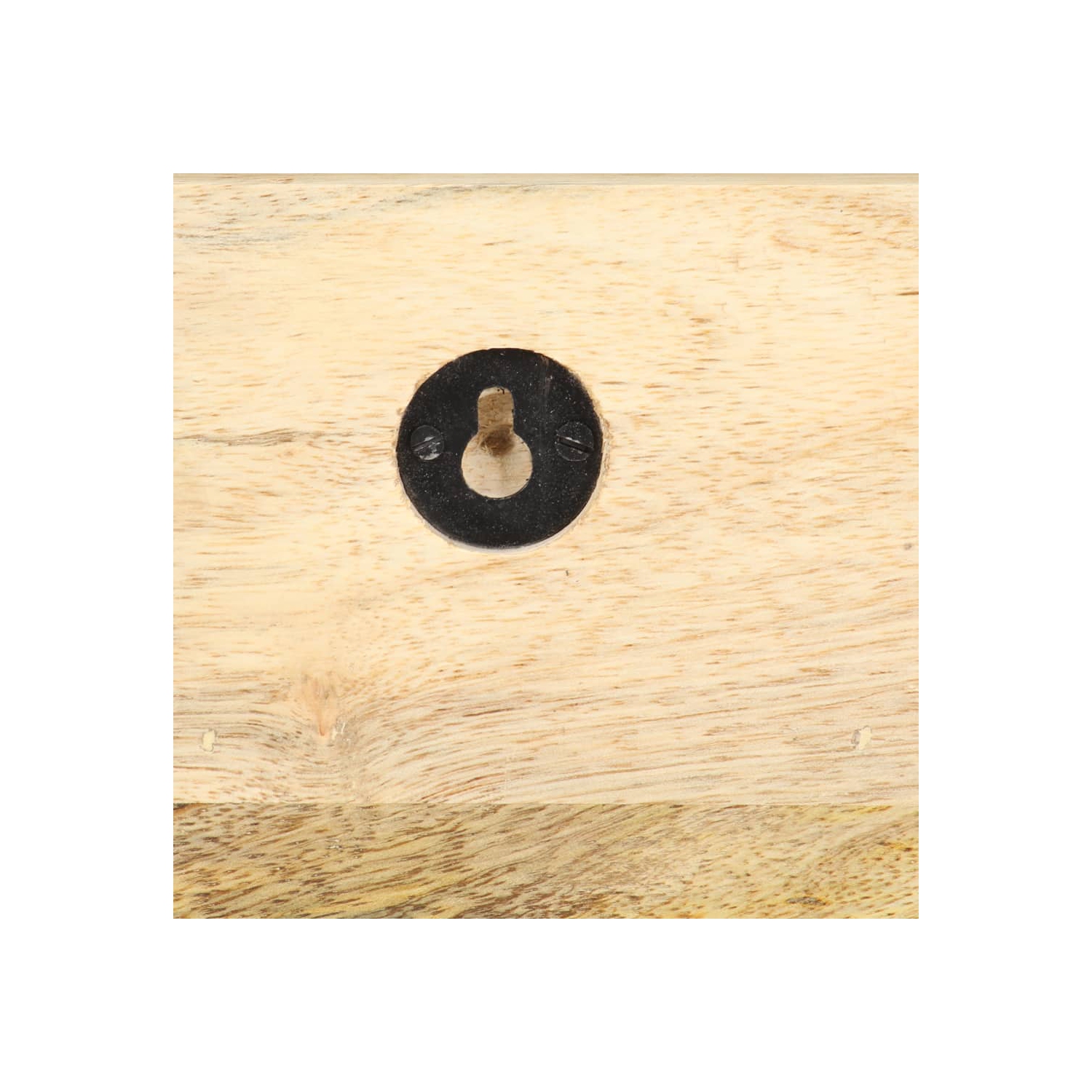 vidaXL Wall Mounted Coat Rack 23.6"x5.9"x7.9" Solid Rough Mango Wood