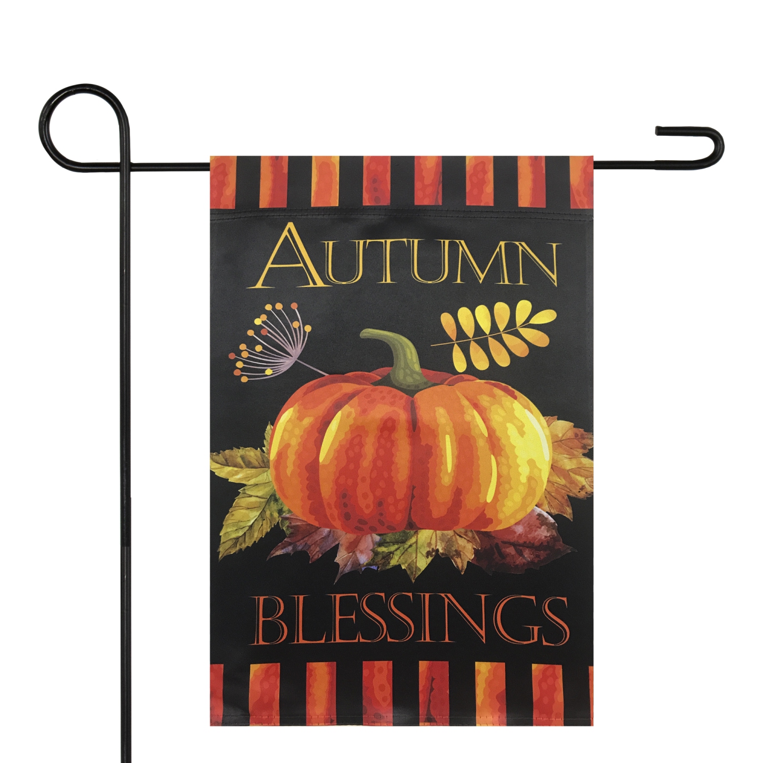 Autumn Blessings and Pumpkins Outdoor Garden Flag 12.5" x 18"