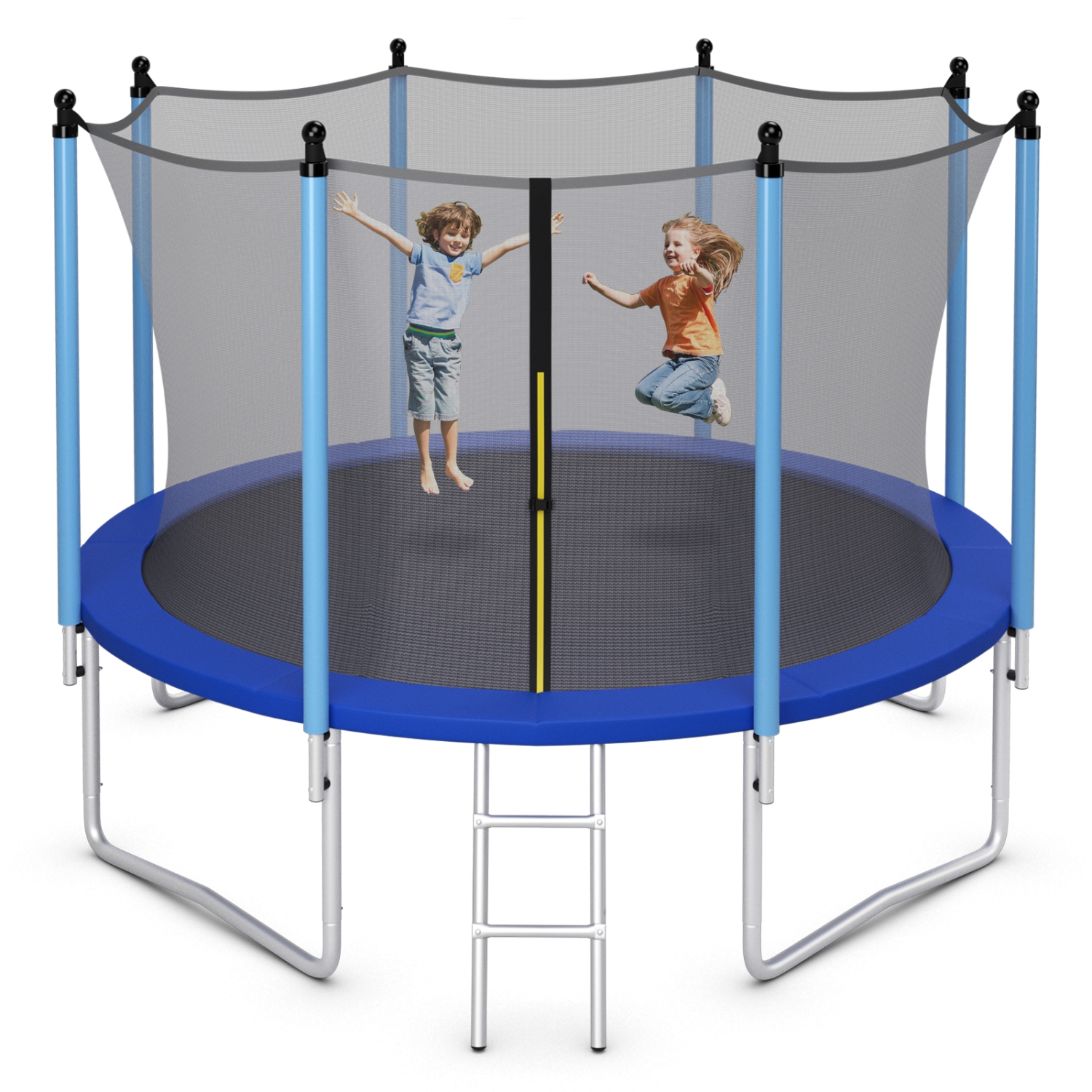 Topbuy – trampoline 14FT pour enfants trampolines récréatives avec filet de sécurité interne
