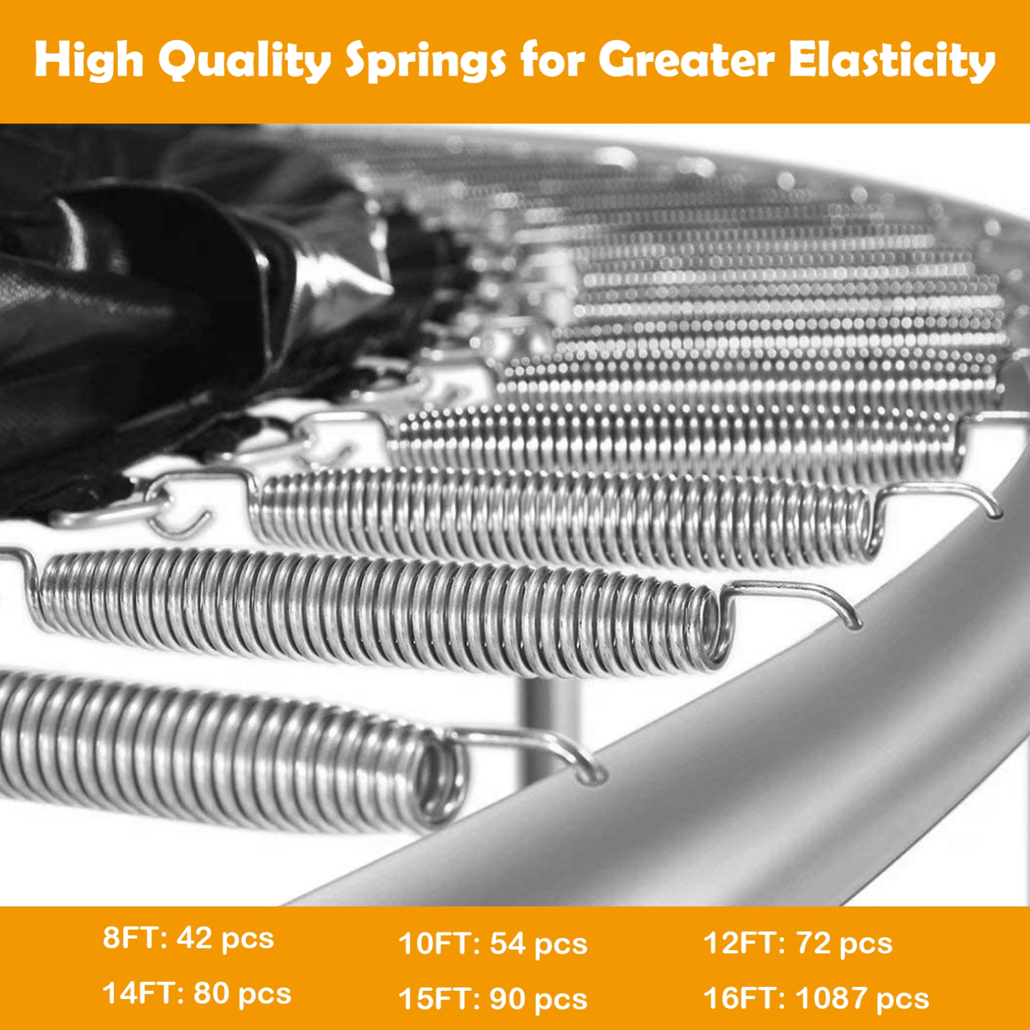 Trampoline 8 pi 10 pi 12 pi 14 pi 15 pi avec filet de sécurité et tapis Jumping Pad de TopBuy