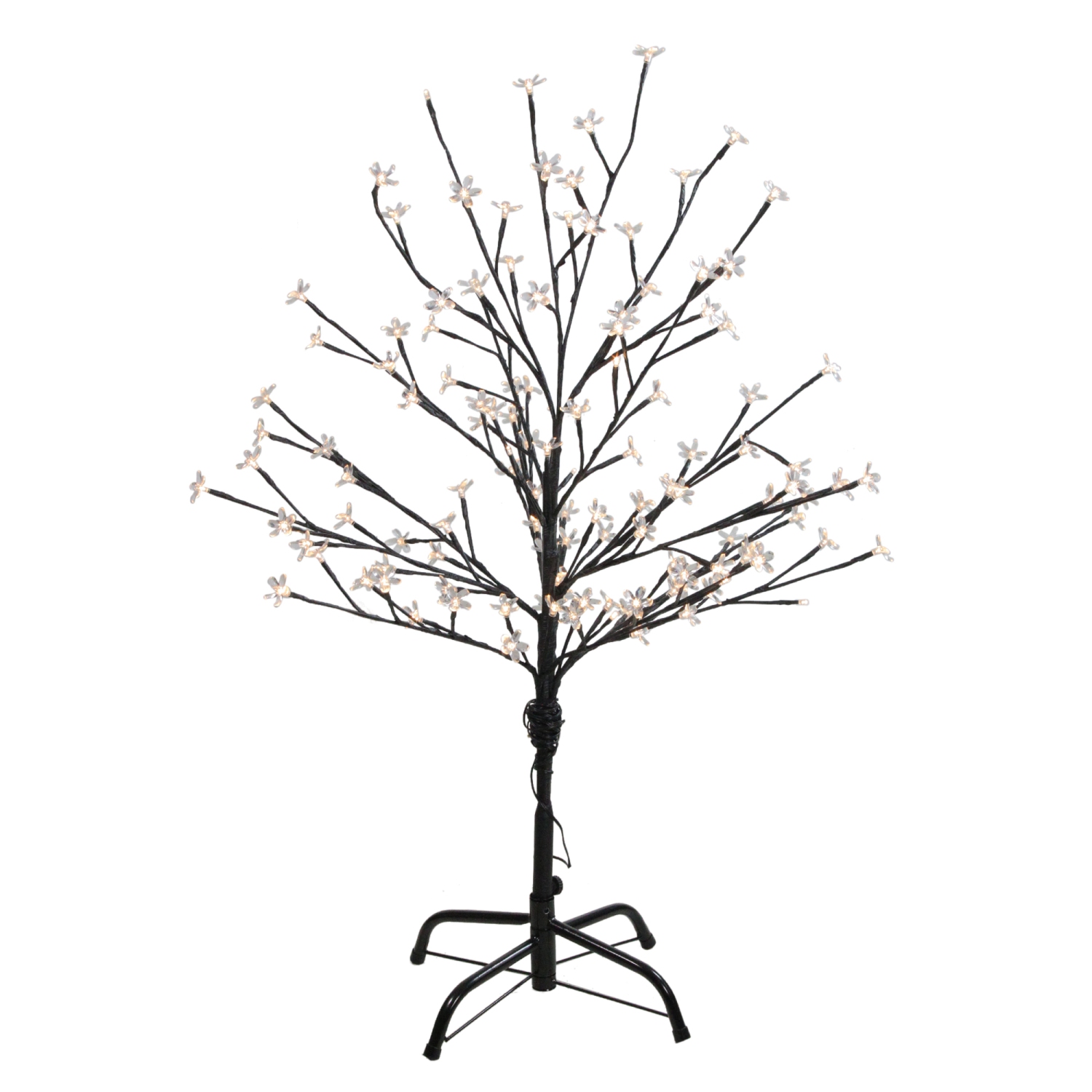 4' LED Lighted Cherry Blossom Flower Tree - Warm White Lights