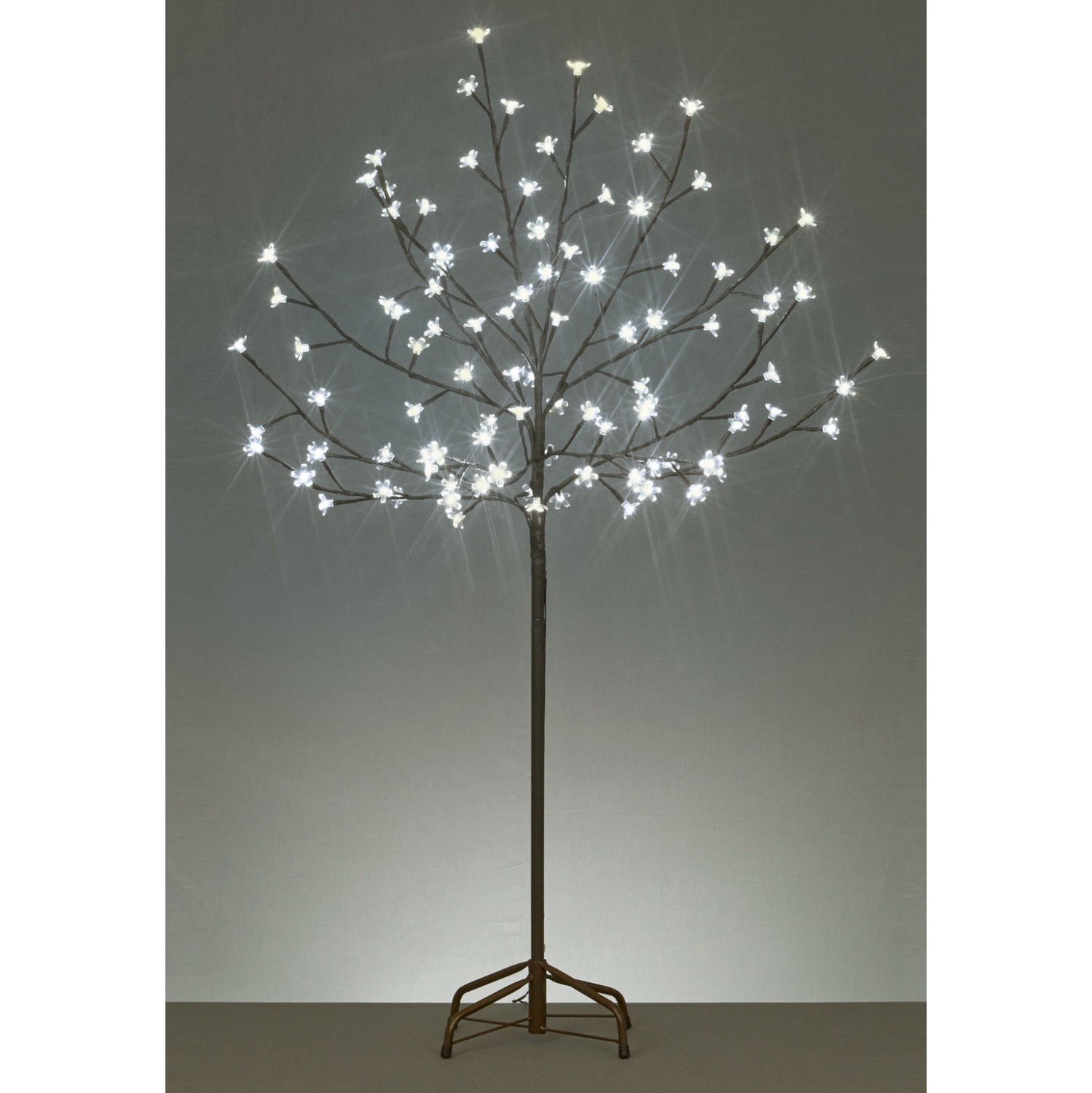 4' LED Lighted Cherry Blossom Flower Tree - Warm White Lights