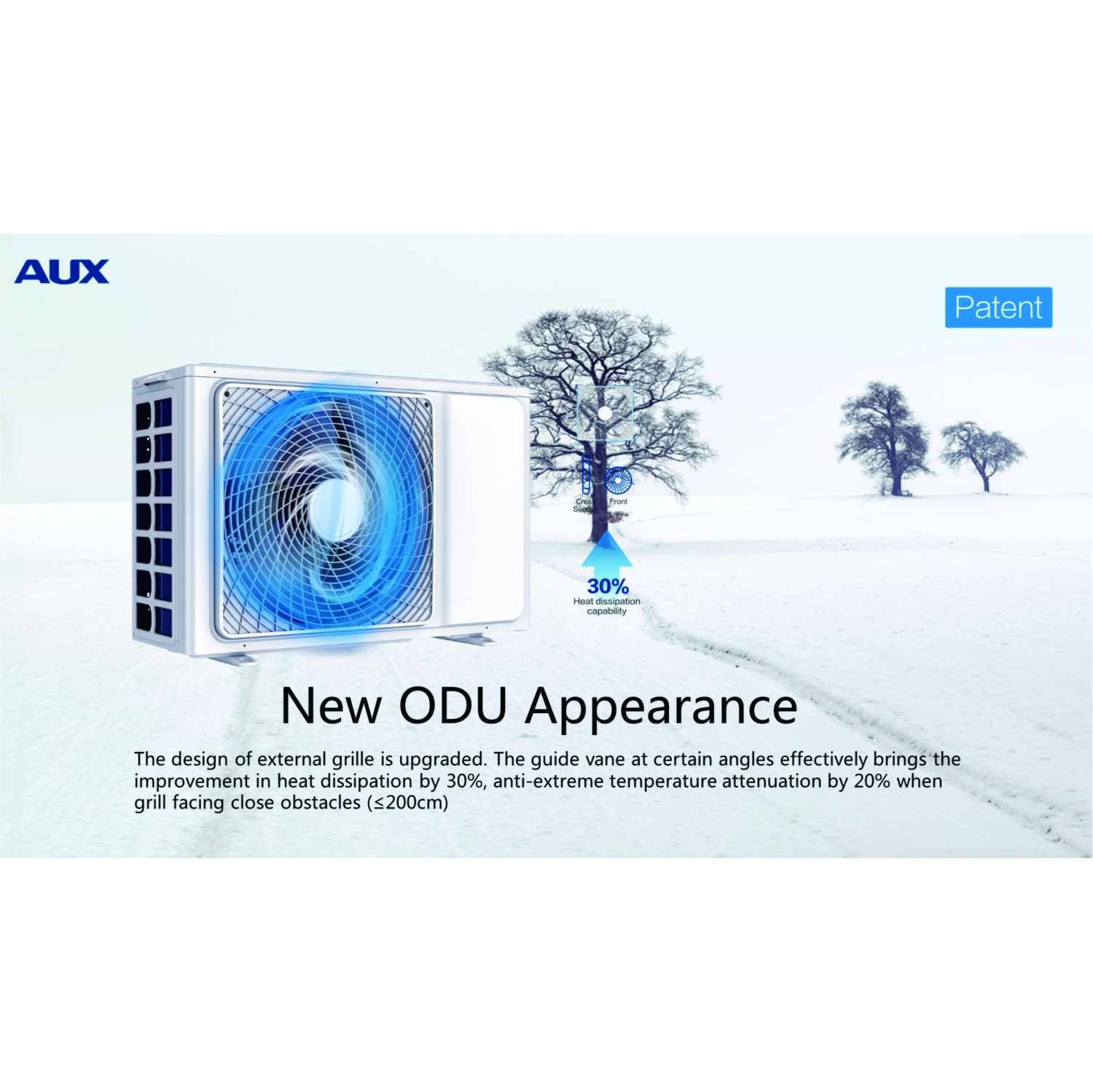 AUX 24,000 BTU 230-Volt 17 SEER 1,200-Sq.Ft Ductless Mini Split Air Conditioner with Heat Pump, 12ft Installation Kit