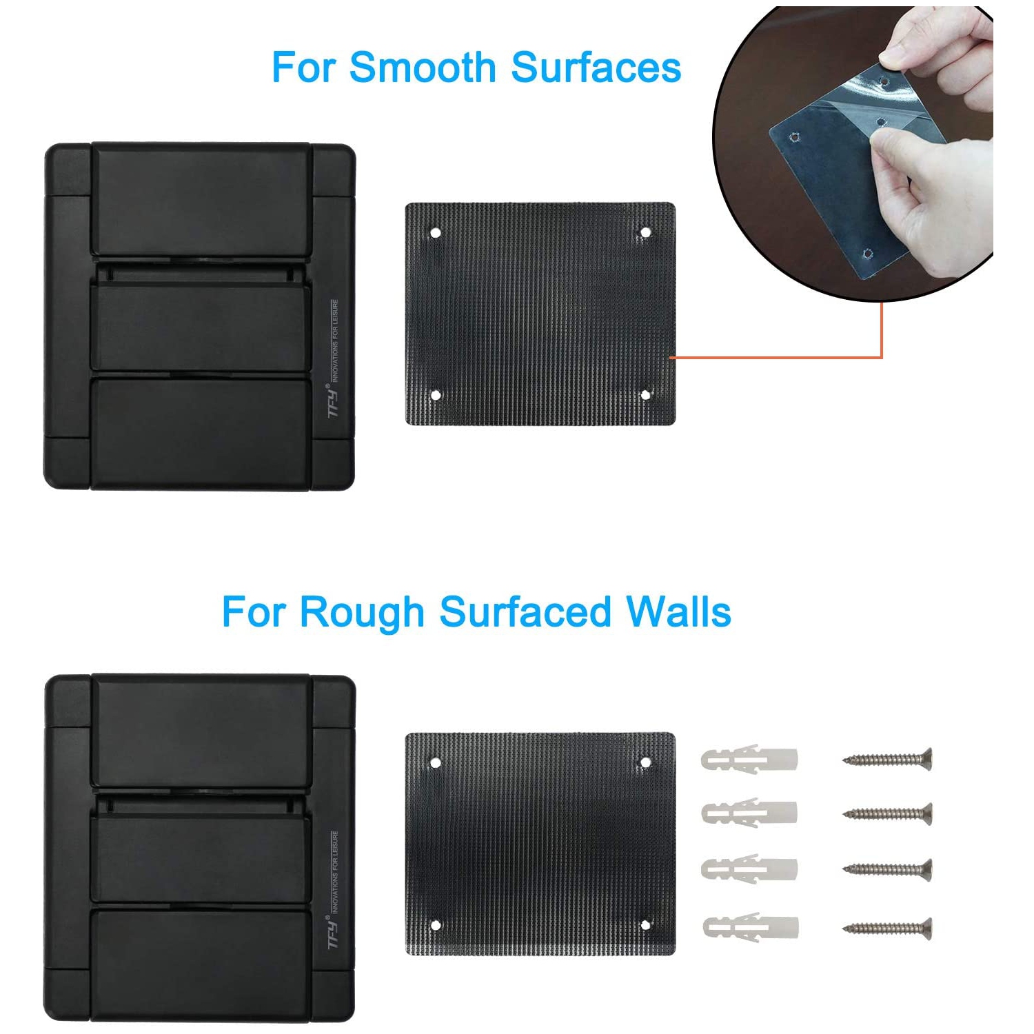 Tablet Wall Mount, Kitchen Wall Mount for Tablets and Smartphones, Fits on Kitchen, Bathroom, Bedroom, Readingroom