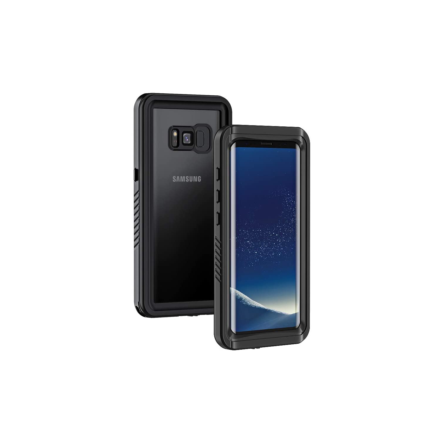 Étui pour Galaxy S8+, étui étanche et hermétique à la poussière IP68 avec protecteur d’écran intégré, boîtier complet
