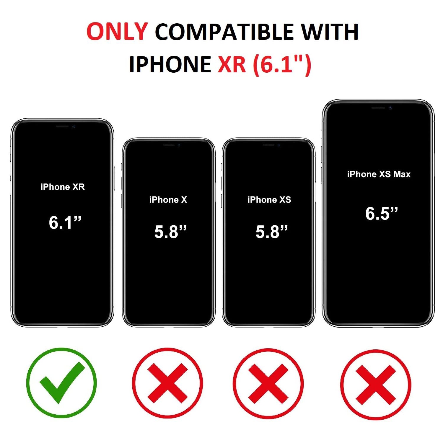 iPhone XR Case - Soft Slim TPU [Crystal Clear] Transparent Protective Back Cover for Apple iPhone XR