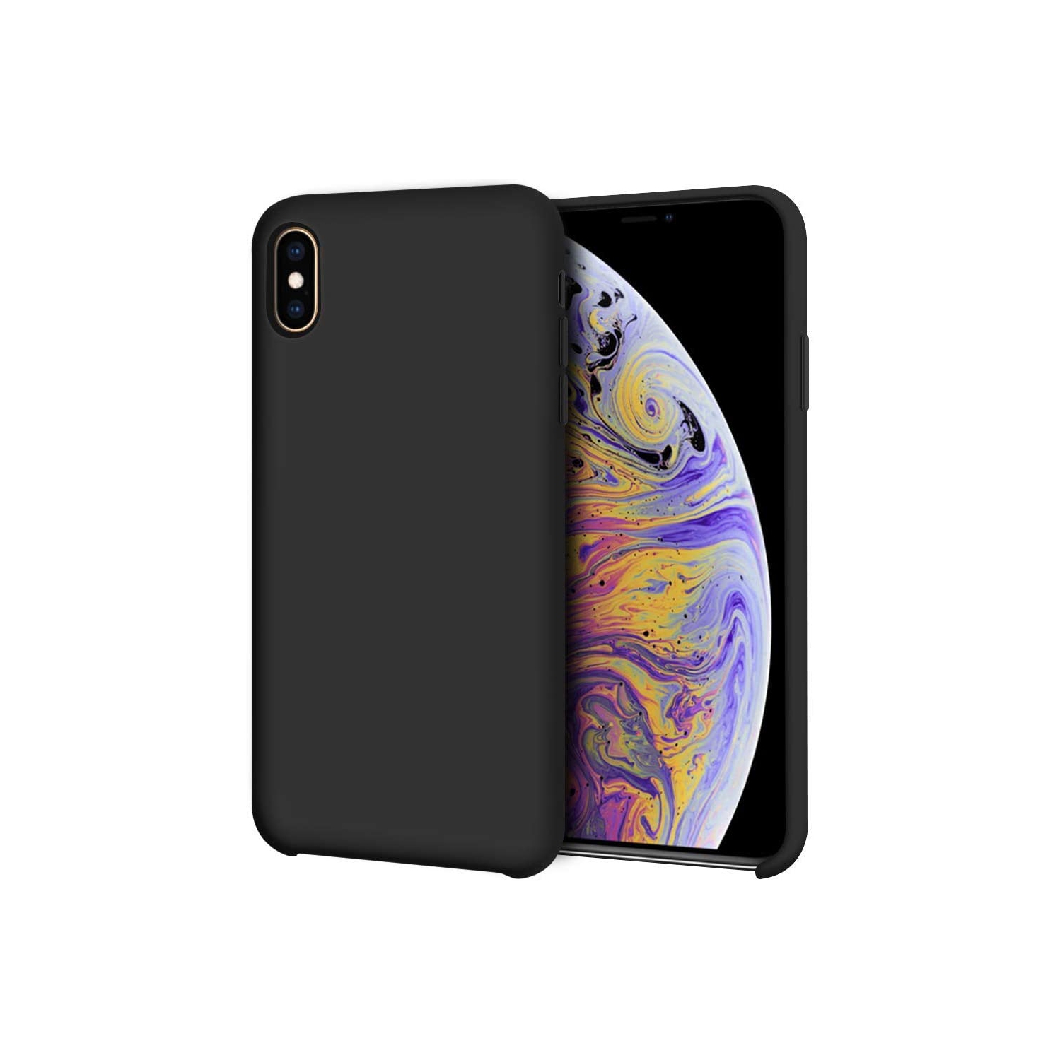 Slim Silicone Fit Designed for iPhone X Case, iPhone Xs (2018) Case, Protective Soft Flexible Silicone