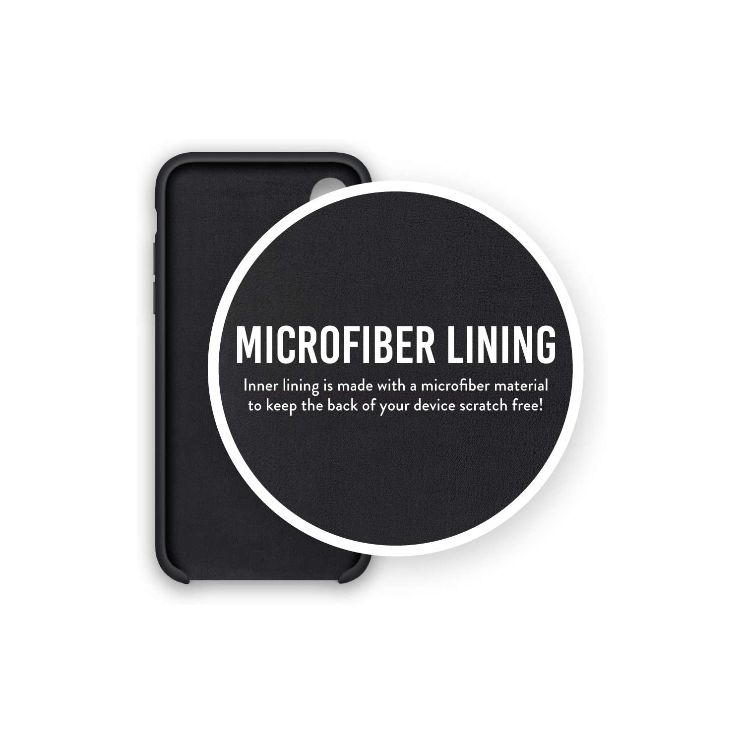 Slim Silicone Fit Designed for iPhone X Case, iPhone Xs (2018) Case, Protective Soft Flexible Silicone