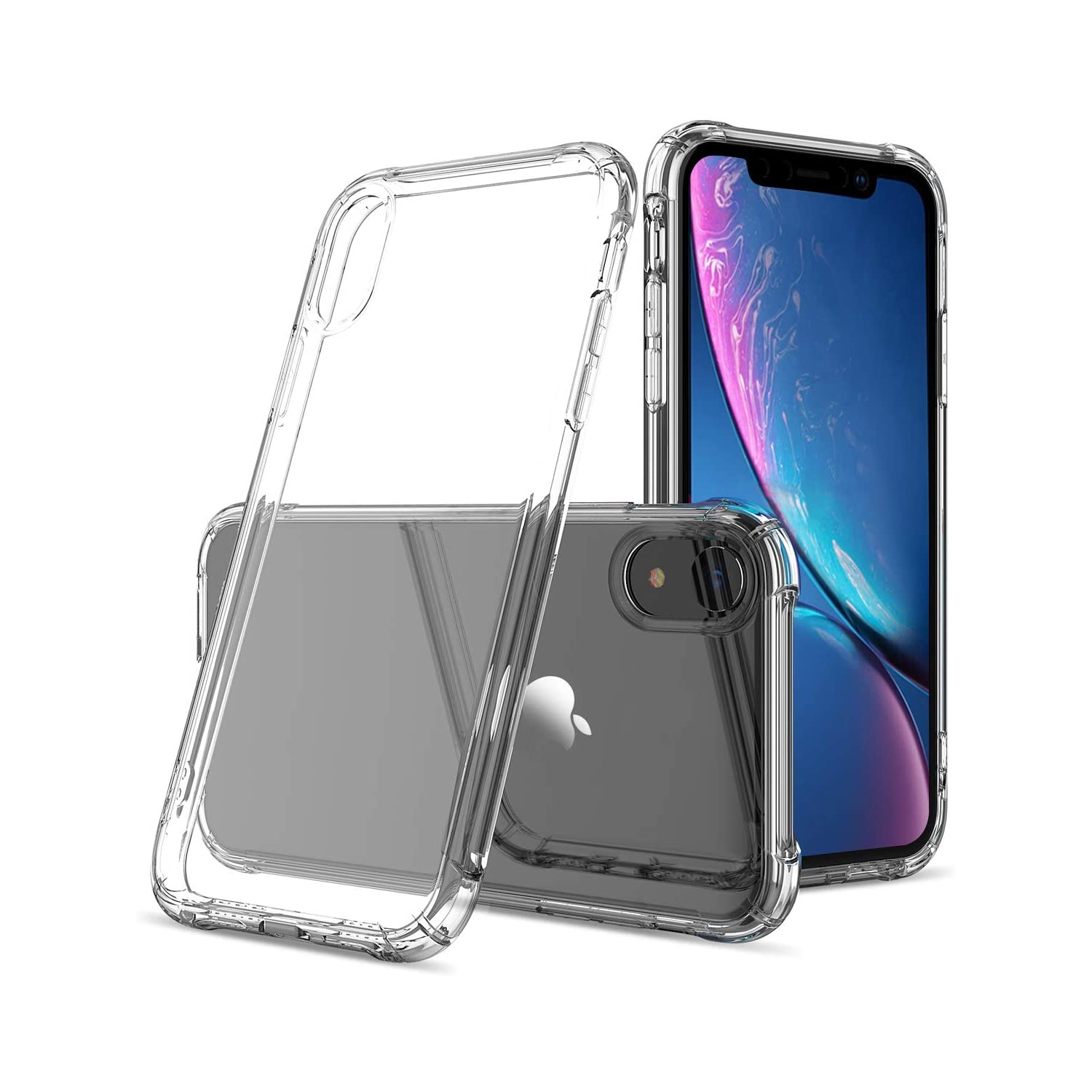 Clear Phone Case for iPhone XR 6.1 Inch,Transparent Slim Soft TPU BumCooper Silicone Cover