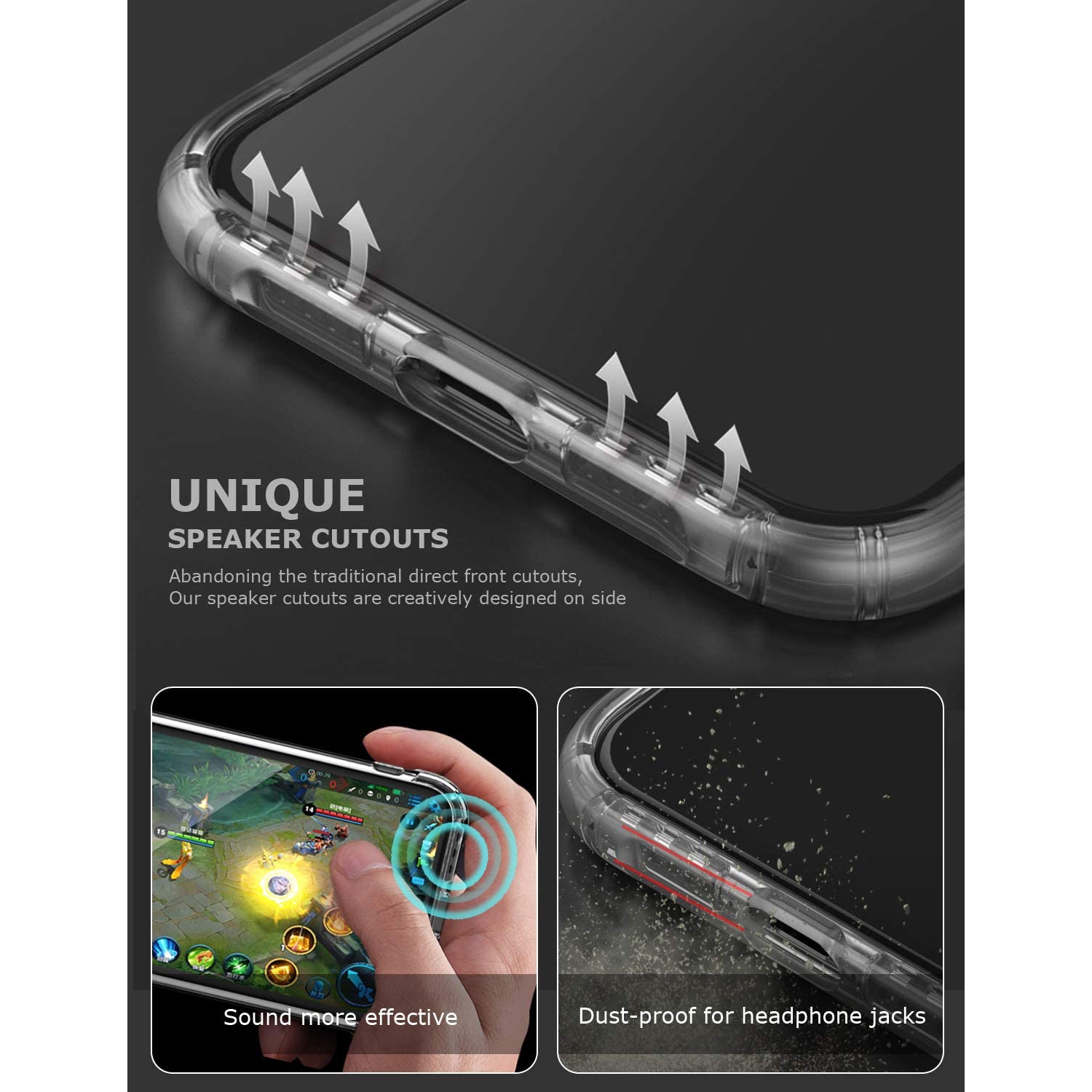 Clear Phone Case for iPhone XR 6.1 Inch,Transparent Slim Soft TPU BumCooper Silicone Cover