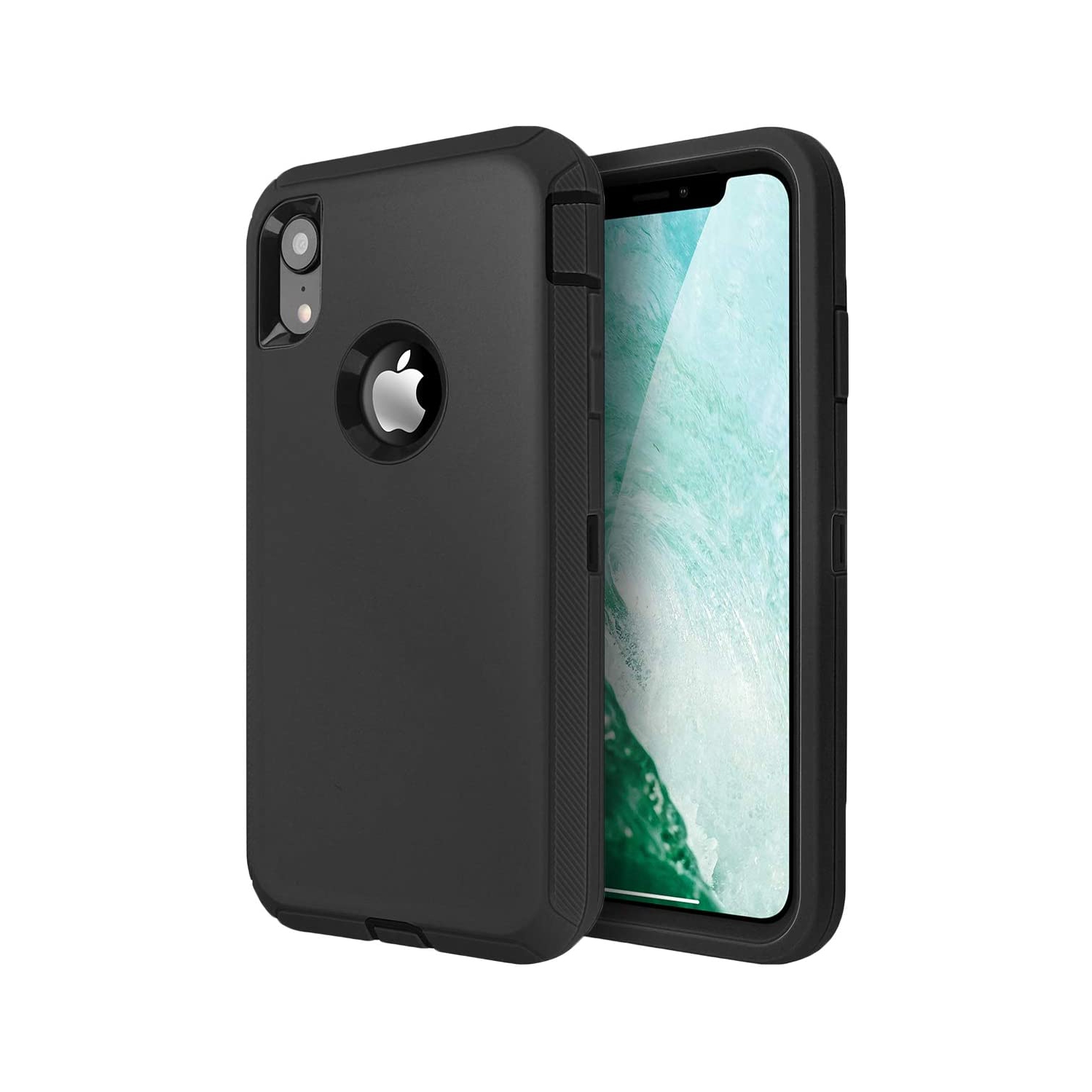 iPhone XR Heavy Duty Case, Shockproof Tough Case, Rugged 3-in-1 Triple-Layer Drop Protection Phone Cover