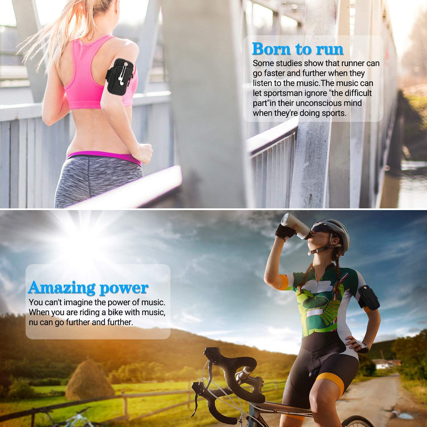 Brassard de sport pour iPhone 11 11 Pro XR XS X 8 7 6 6s, Galaxy S10/S9/J5/J3 résistant à la sueur