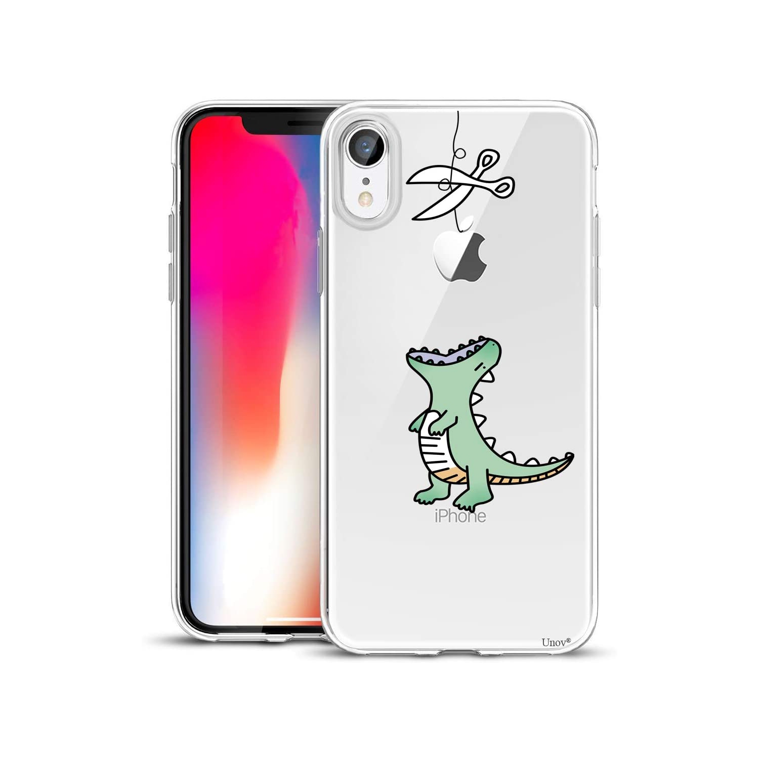 Case Clear with Design Slim Protective Soft TPU BumCooper Embossed Pattern [Support Wireless Charging] Cover