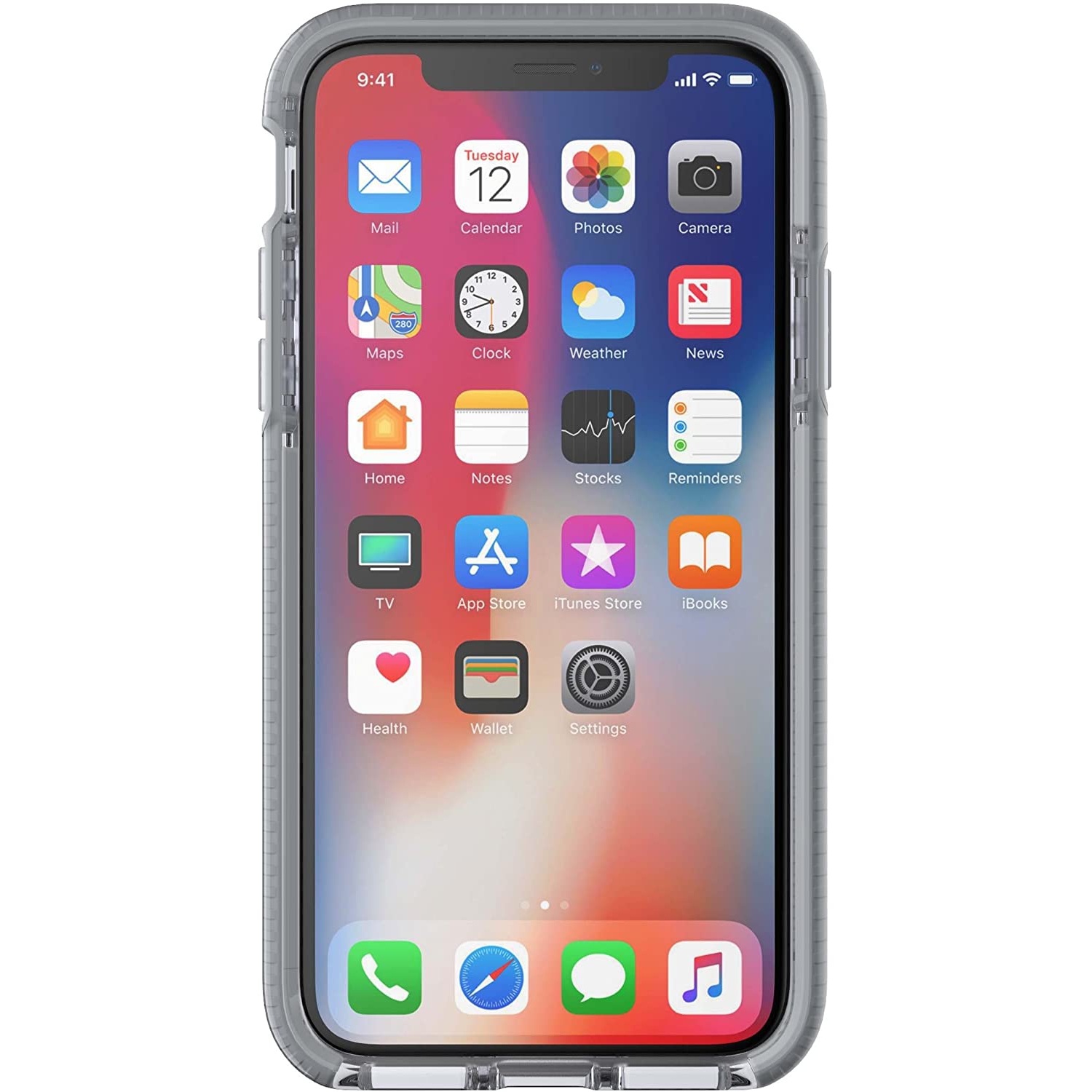 Evo Gem for Apple iPhone X and XS Phone Case with 12 ft. Drop Protection - Space Grey Gem