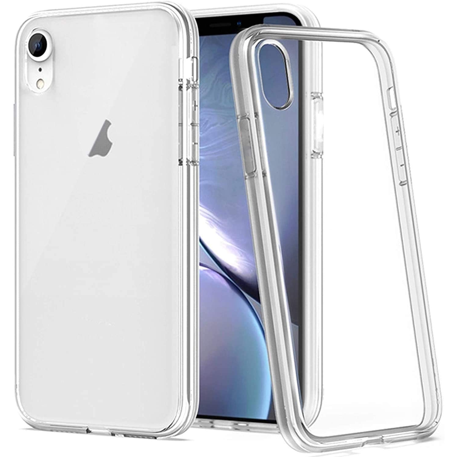 for iPhone XR Case, Clear Lifeproof Cases for Apple iPhone XR 6.1" Qi Slim Silicone Hard Transparent Cover