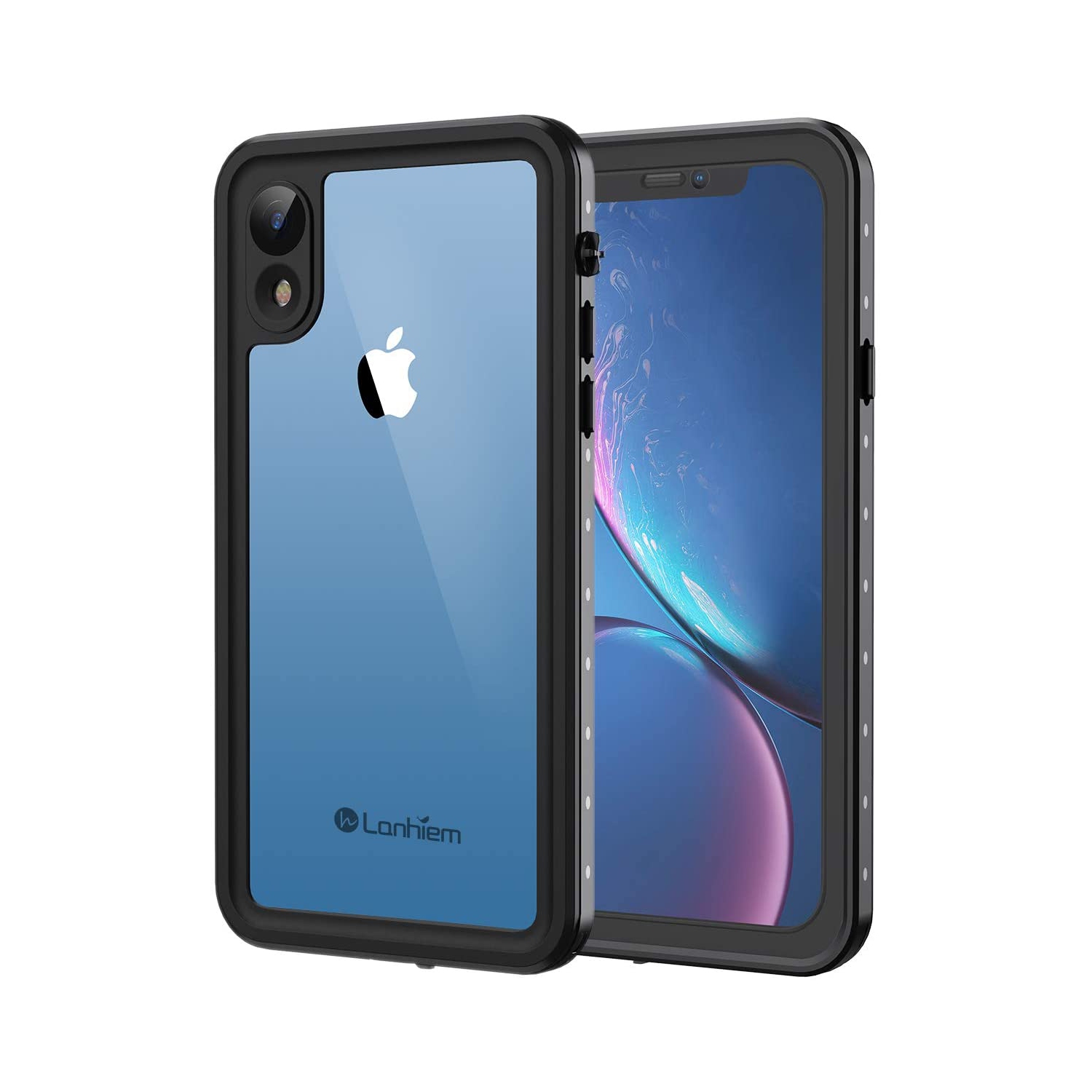 Étui pour iPhone XR, boîtier étanche et résistant à la poussière IP68, couvercle de protection étanche et hermétique à l’eau avec intégré