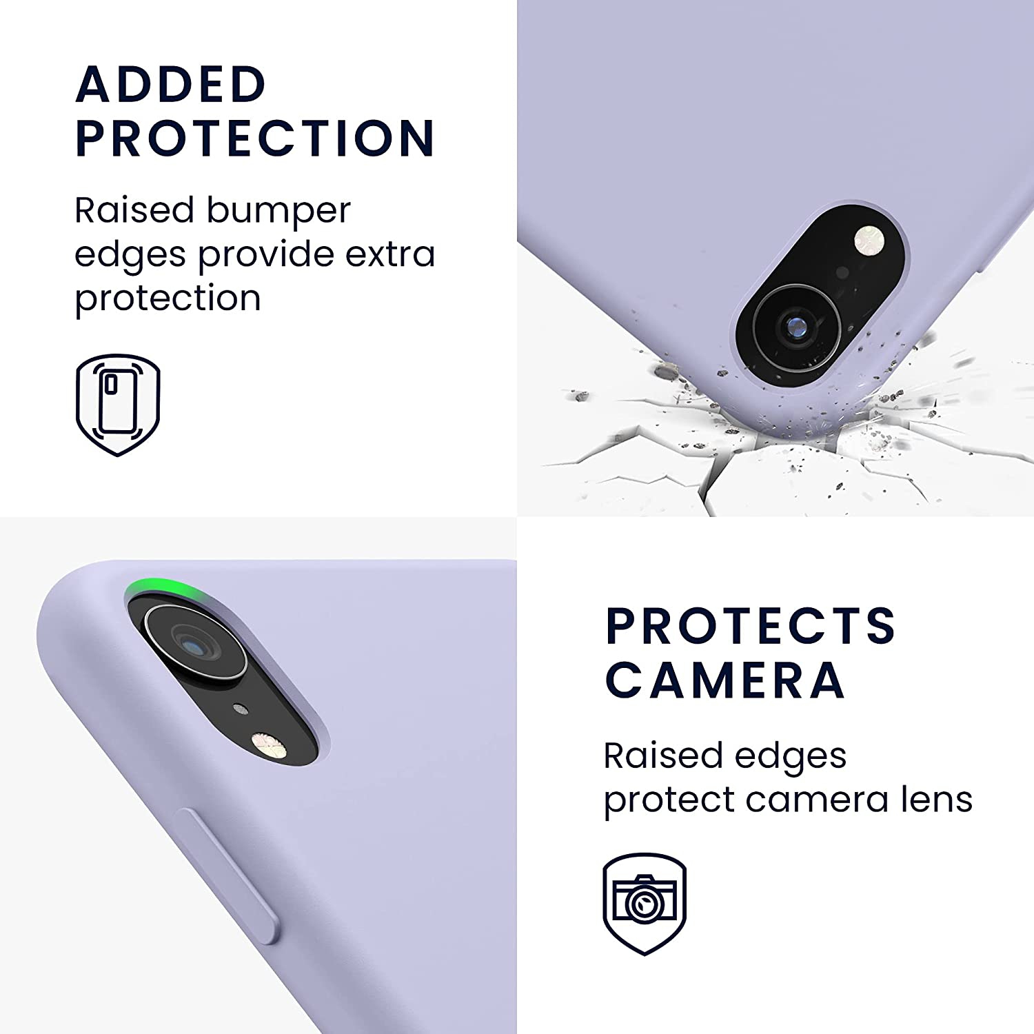 TPU Silicone Case Compatible with Apple iPhone XR - Case Slim Phone Cover with Soft Finish - Light Lavender