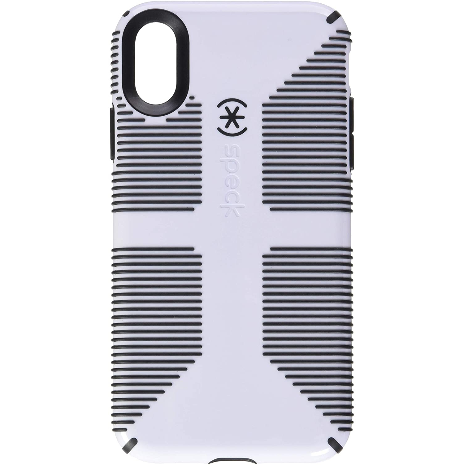 CandyShell Grip iPhone XR Case, White/Black