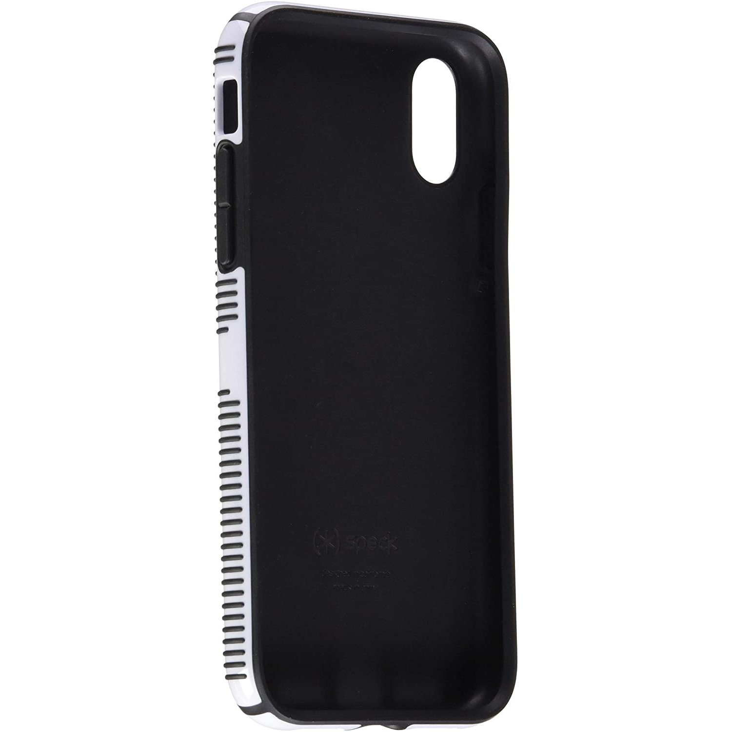 CandyShell Grip iPhone XR Case, White/Black