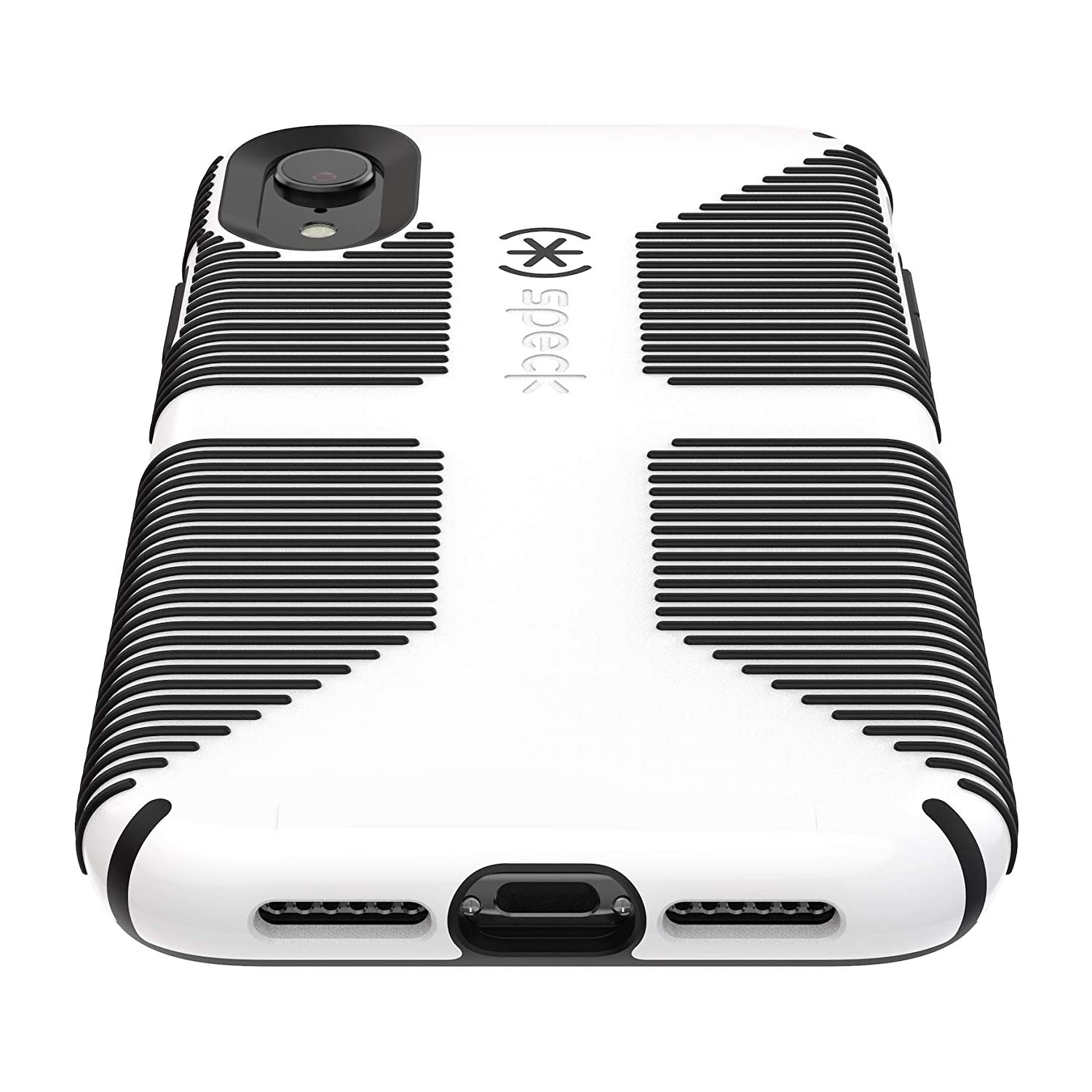 CandyShell Grip iPhone XR Case, White/Black