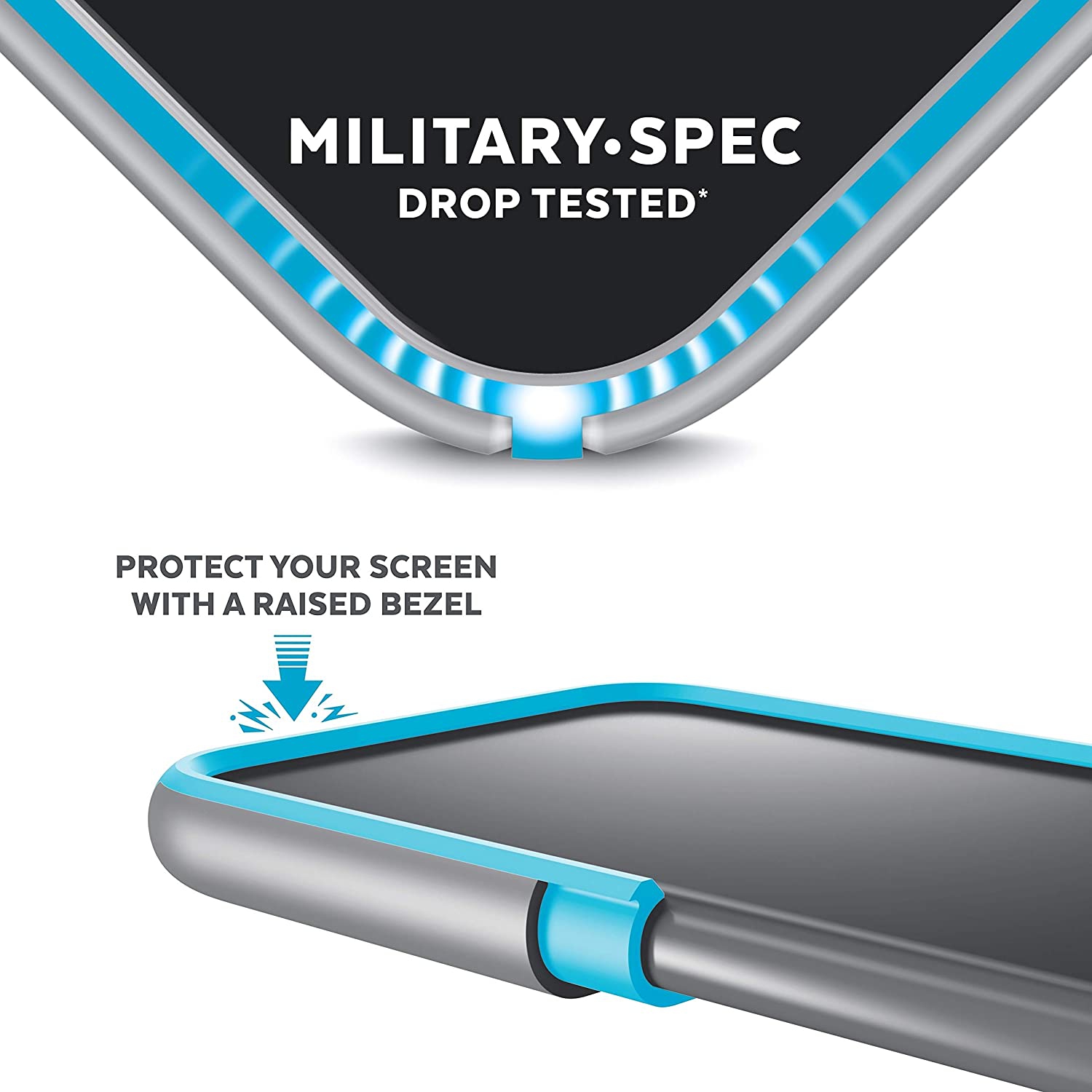 CandyShell Grip iPhone XR Case, White/Black