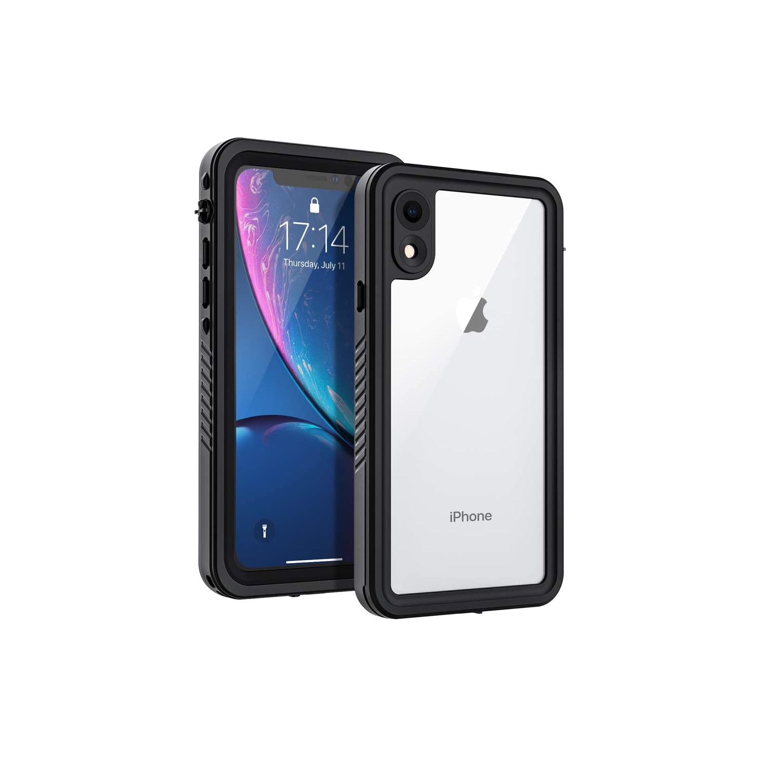 iPhone XR Case with Built-in Screen Protector Shockproof Waterproof Snowproof Dustproof Cases, IP68 Certified