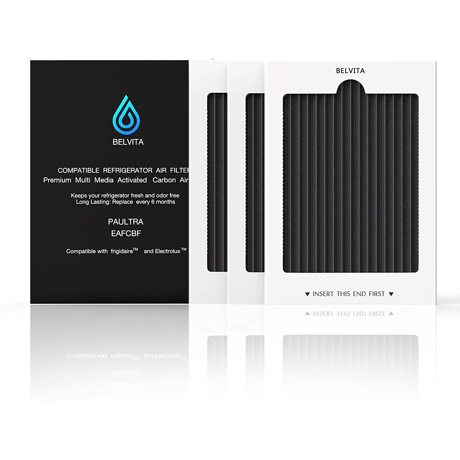 3 Pack Paultra Refrigerator Air Filter Replacement Filter Air Filter Also Fit Ultrawf PureAir