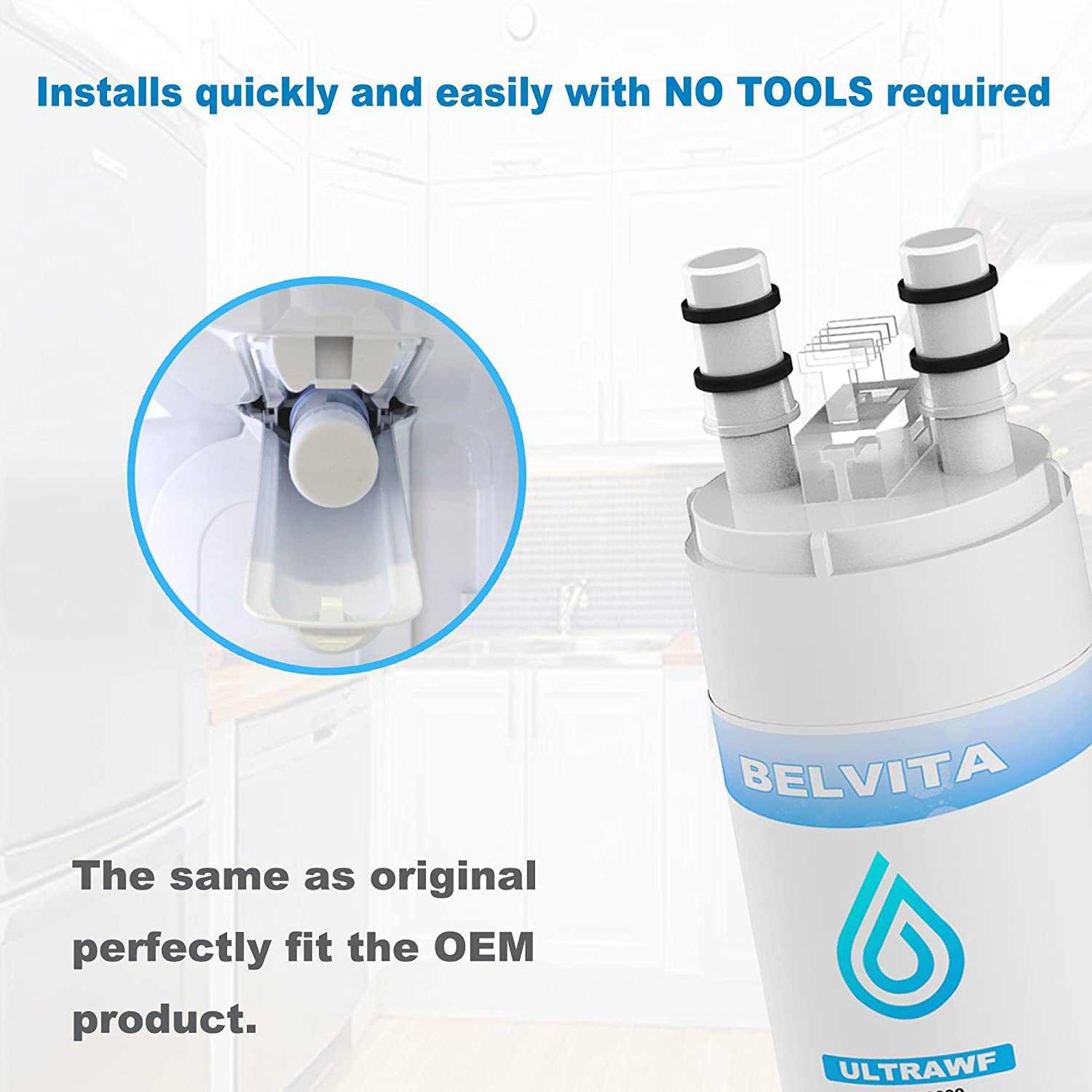 Refrigerator Water Filters Compatible with ULTRAWF Pure Source Water Filters Replacement Ultrawf