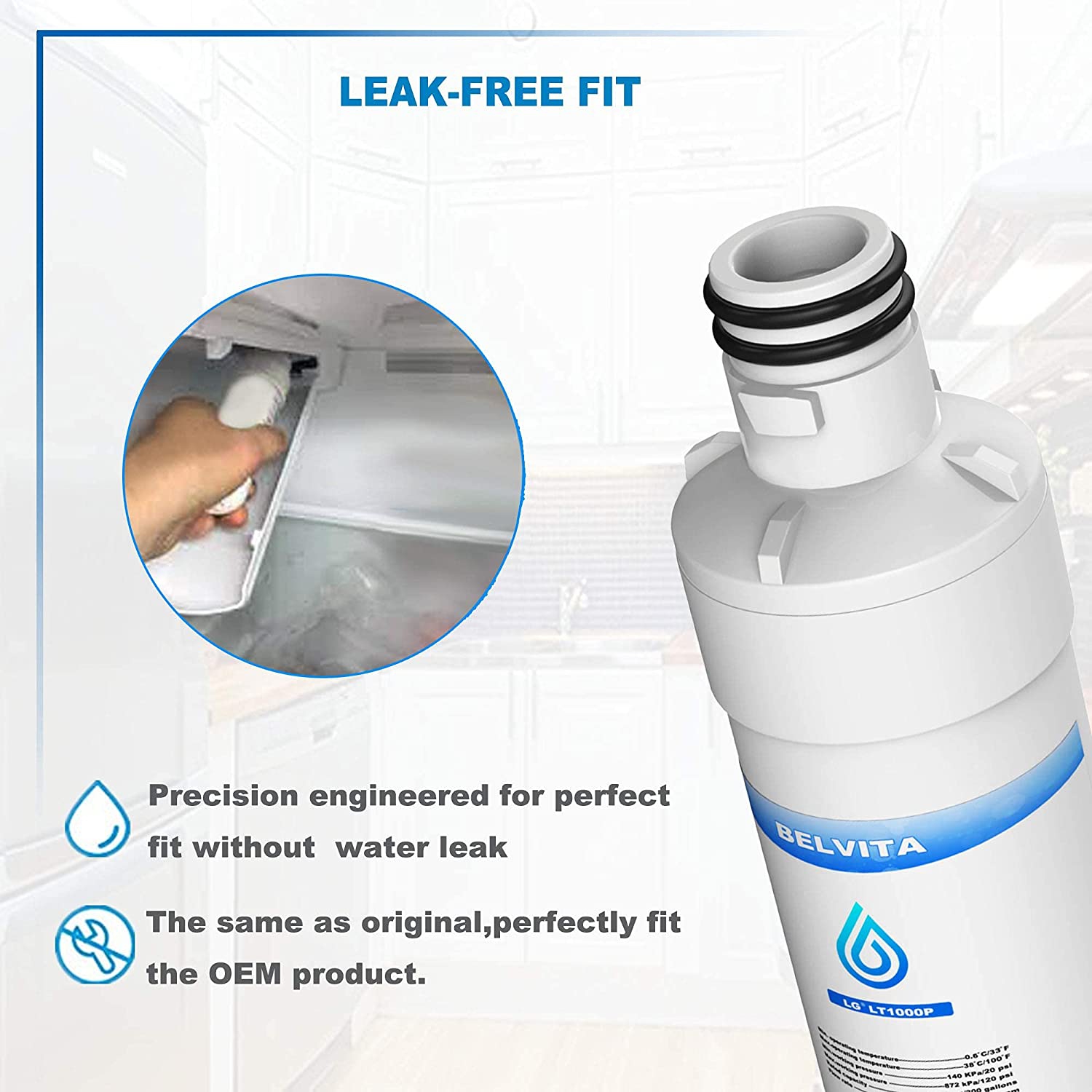 ADQ747935 Water Filter Replacement,Compatible with LT1000P,LFXS26973S,LMXS28626S,LMXS30796S,LMXC23796S,