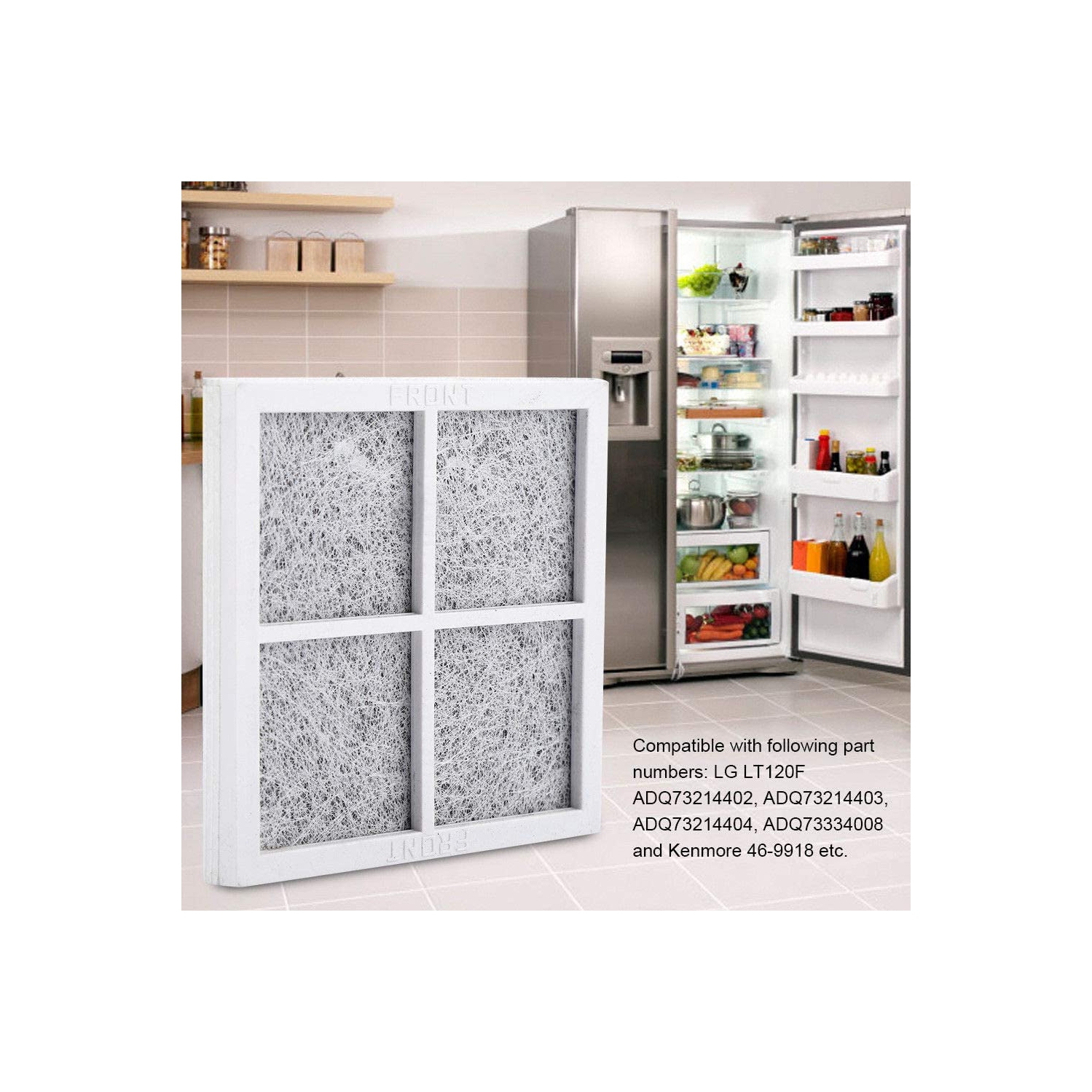 lT120F Refrigerator Air Filter for LG/ Fridge Fresh Air Filter Replacement 469918,