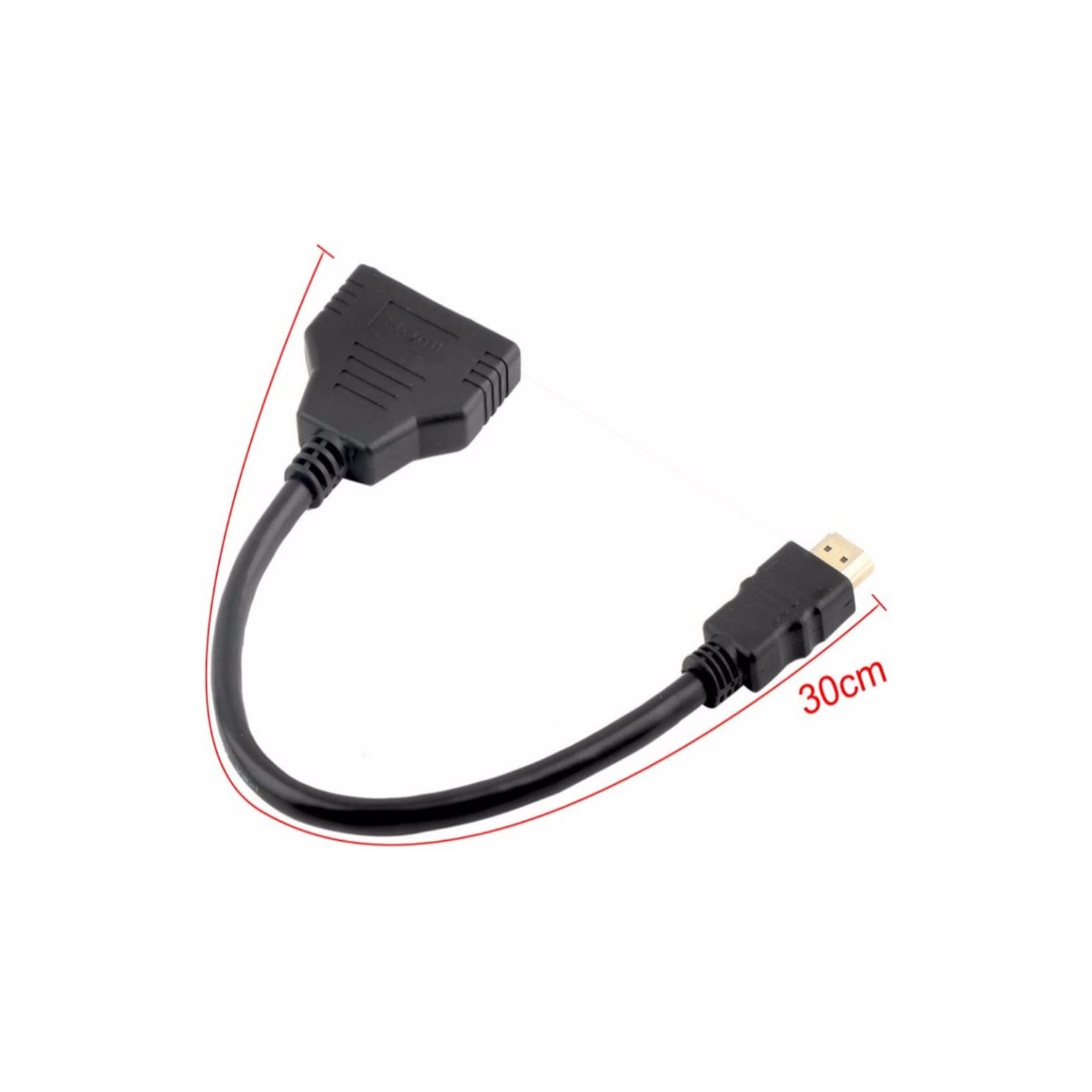 HDMI Cable - HDMI Splitter 1 in 2 Out/HDMI Splitter Adapter Cable HDMI Male to Dual HDMI Female 1 to 2 Way,