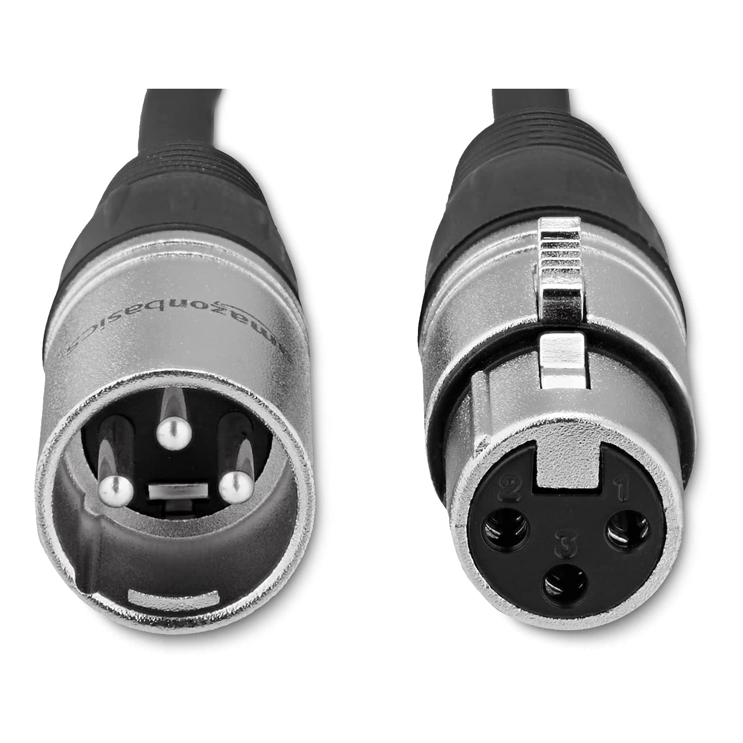 Câble de microphone XLR mâle à femelle, 25 pi, noir