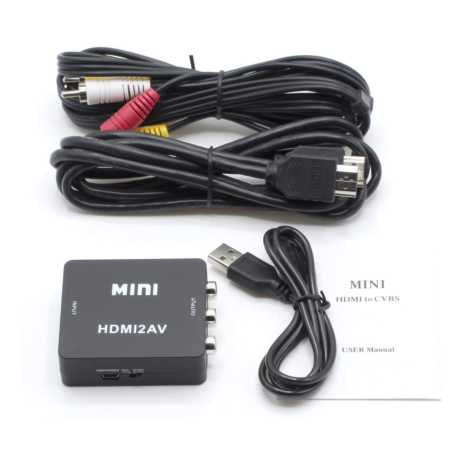 Convertisseur HDMI à RCA - convertit de HDMI - ne fonctionne pas en marche arrière - CONVERSION ASCENDANTE -