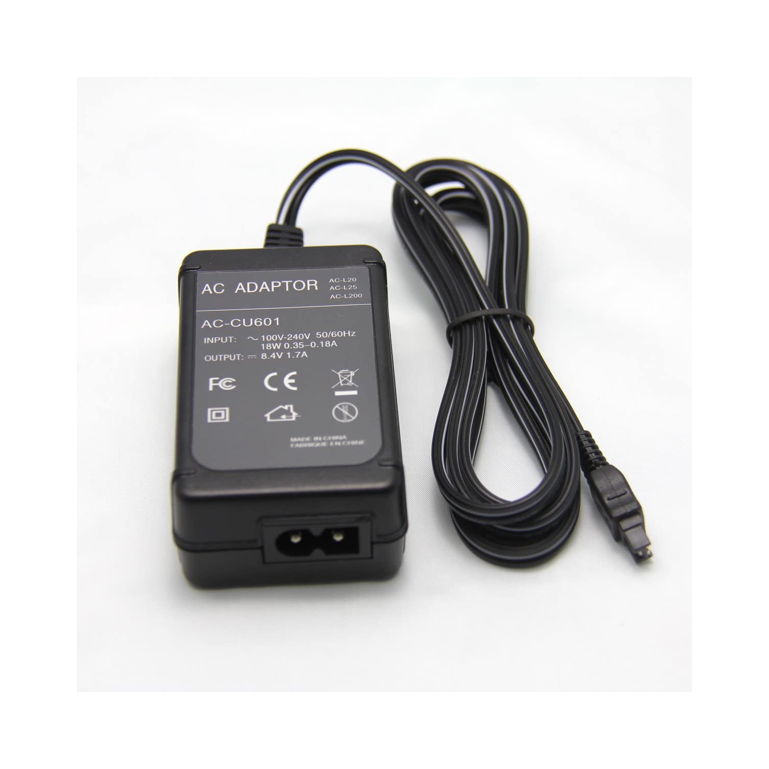 Adaptateur/chargeur c.a. de rechange AC-L200 pour remplacer AC-L200, L200C, L25, L25A, L25B, L25C pour Sony