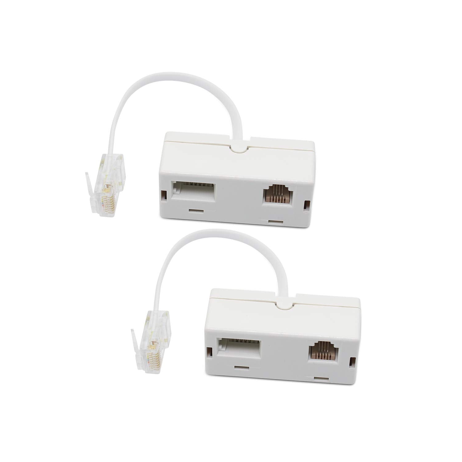 RJ45 to BT RJ11 Secondary Splitter Telephone Adapter RJ45 Plug Male TO BT RJ11 Femle Cord Separator for Converter RJ45