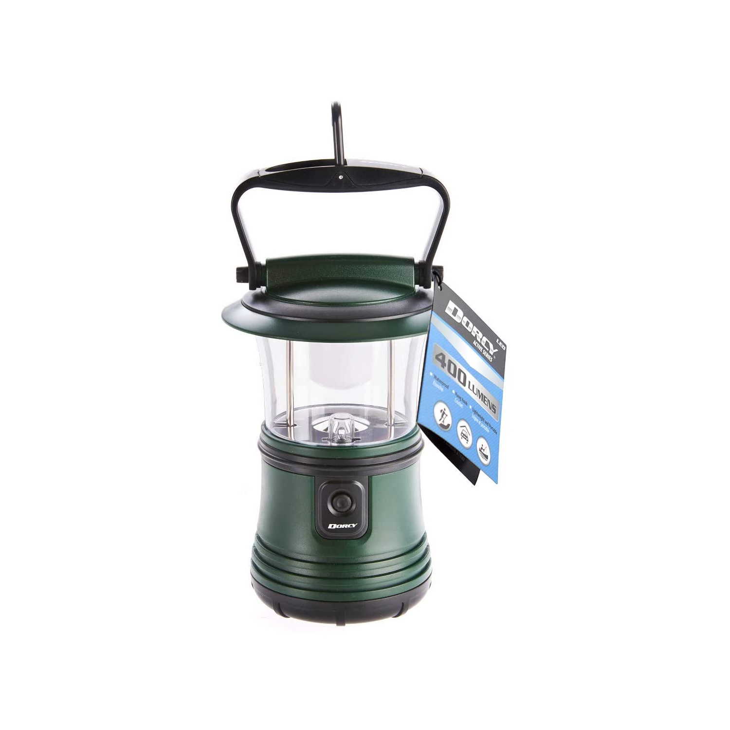 400 Lumen Rugged Camping Lantern with Amber Night Light Mode