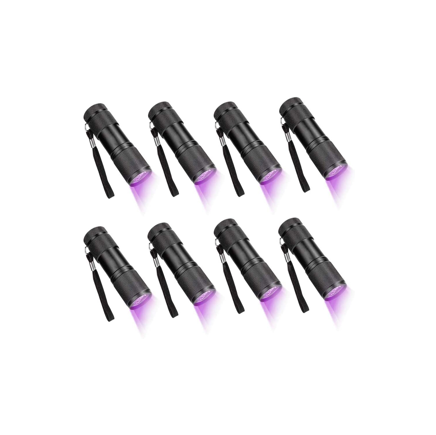 Lampe de poche DEL UV lumière noire UV 9 DEL UV lumière UV lumière UV lumière noire lumière UV lumière clignotante lumière noire animaux détecteur