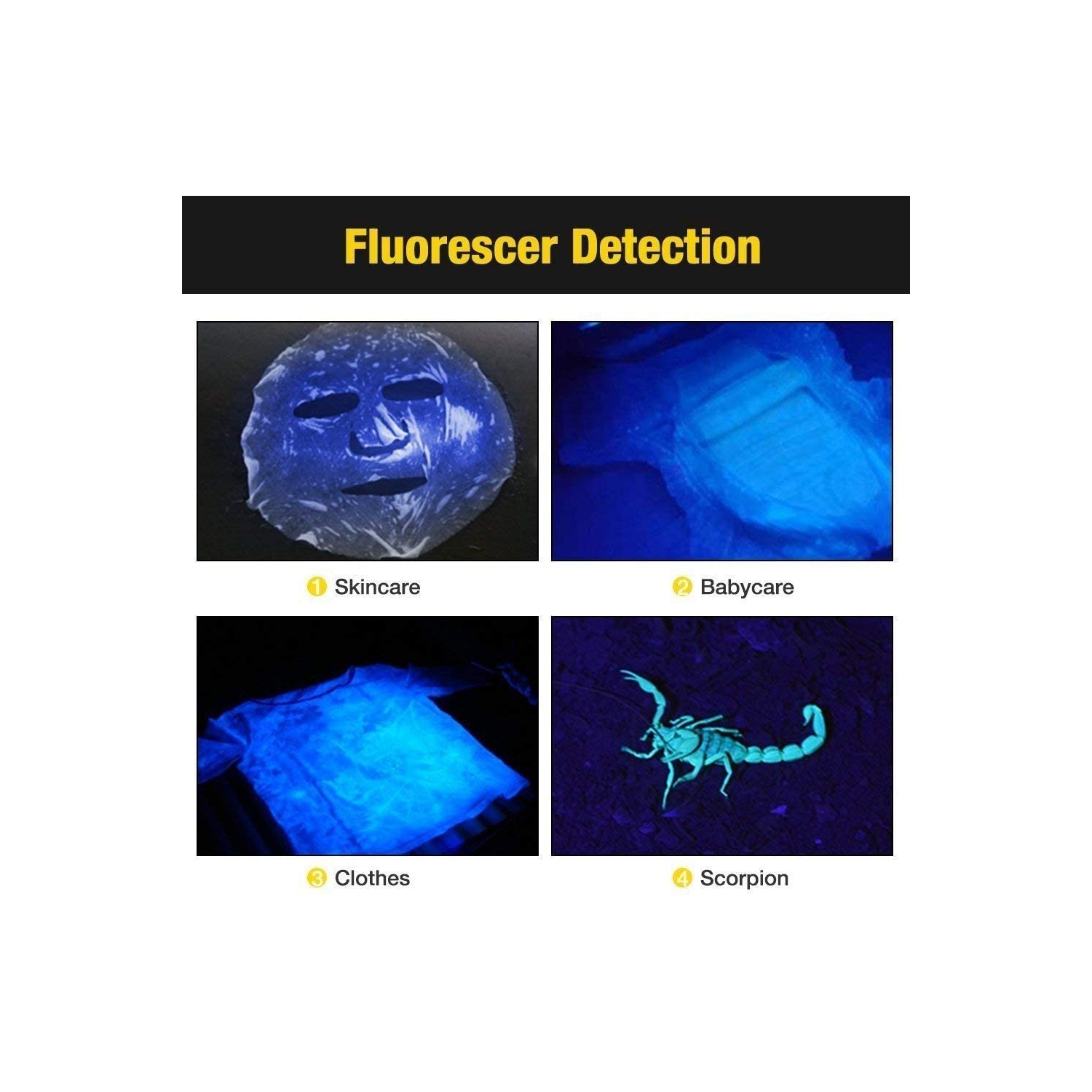 Lampe de poche DEL UV lumière noire UV 9 DEL UV lumière UV lumière UV lumière noire lumière UV lumière clignotante lumière noire animaux détecteur